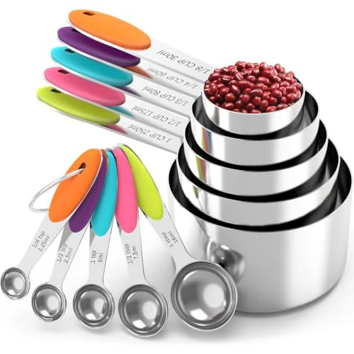 Official Nesting Measuring Cups and Spoons Set 10 Count Consistent