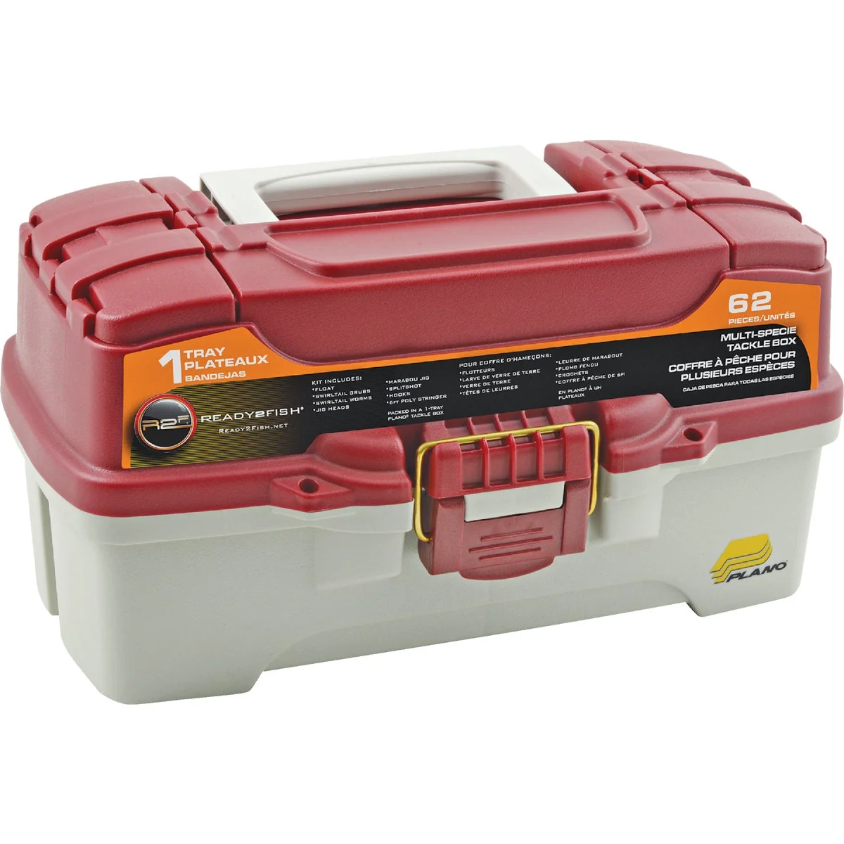 Eco-Friendly SouthBend Ready 2 Fish 62-Piece Tackle Kit Lightweight