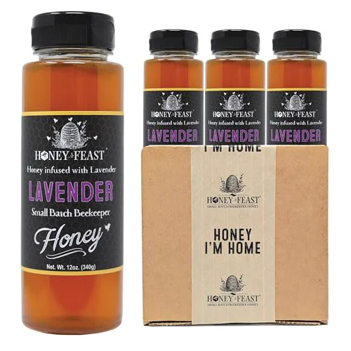 Sophisticated Organic Lavender Honey Jar 12OZ 36 Fl Oz Secure