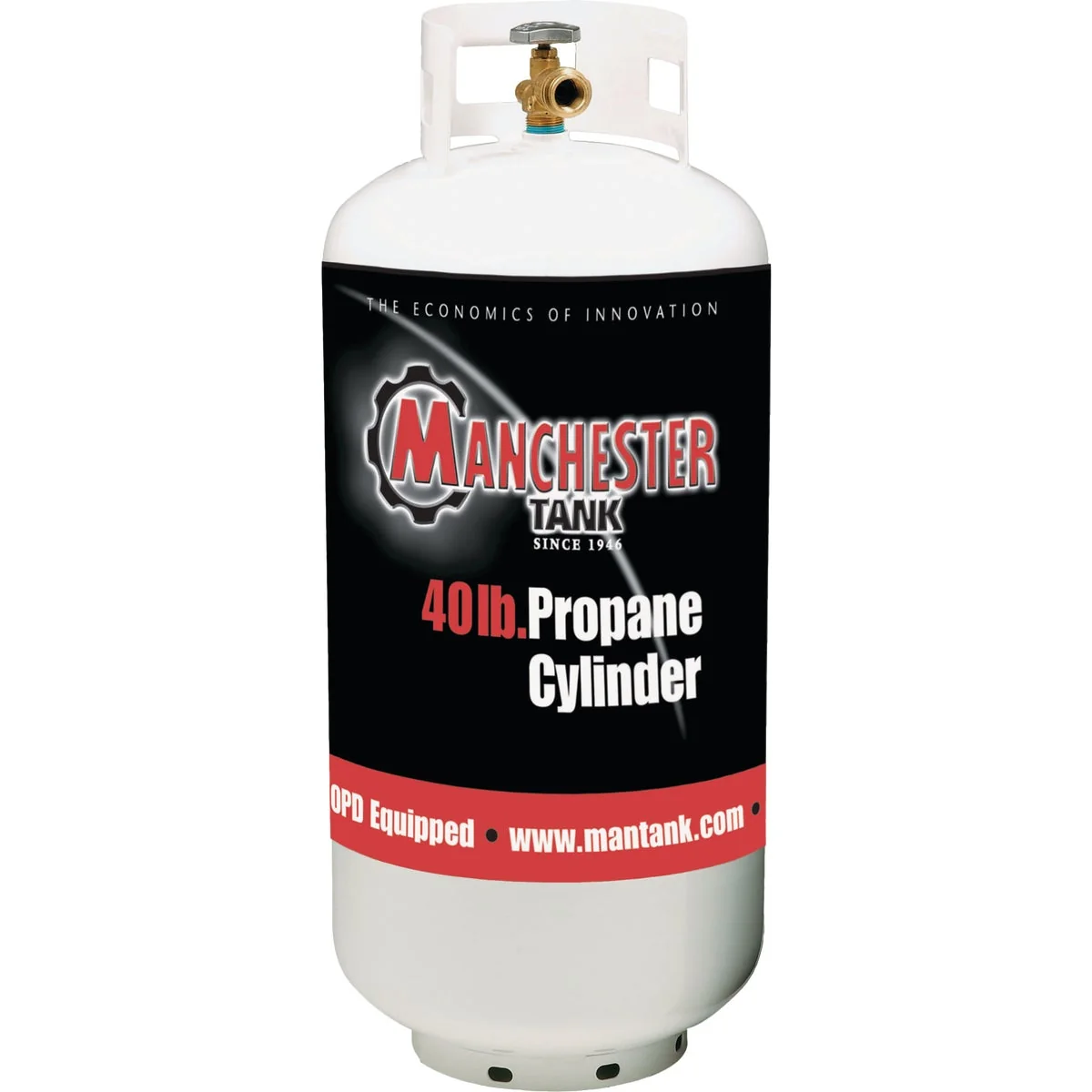 Detailed Manchester Tank and Equipment 40 Lb. Capacity Steel DOT Vertical LP Propane Tank Verified