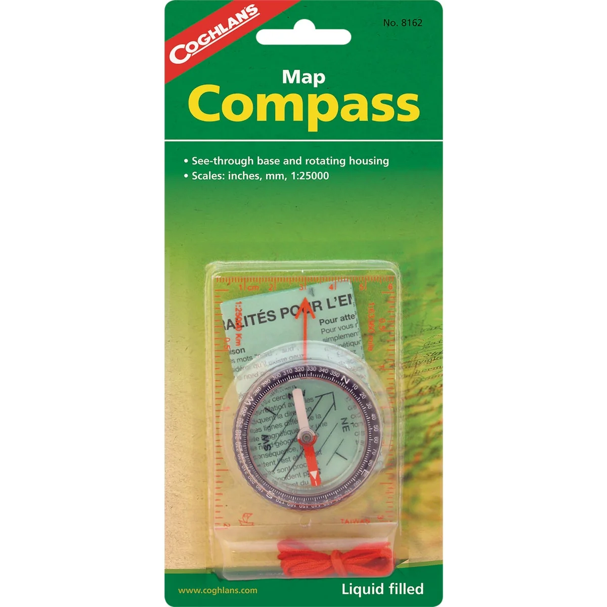 Superior Coghlans Liquid Filled Map Compass Refined