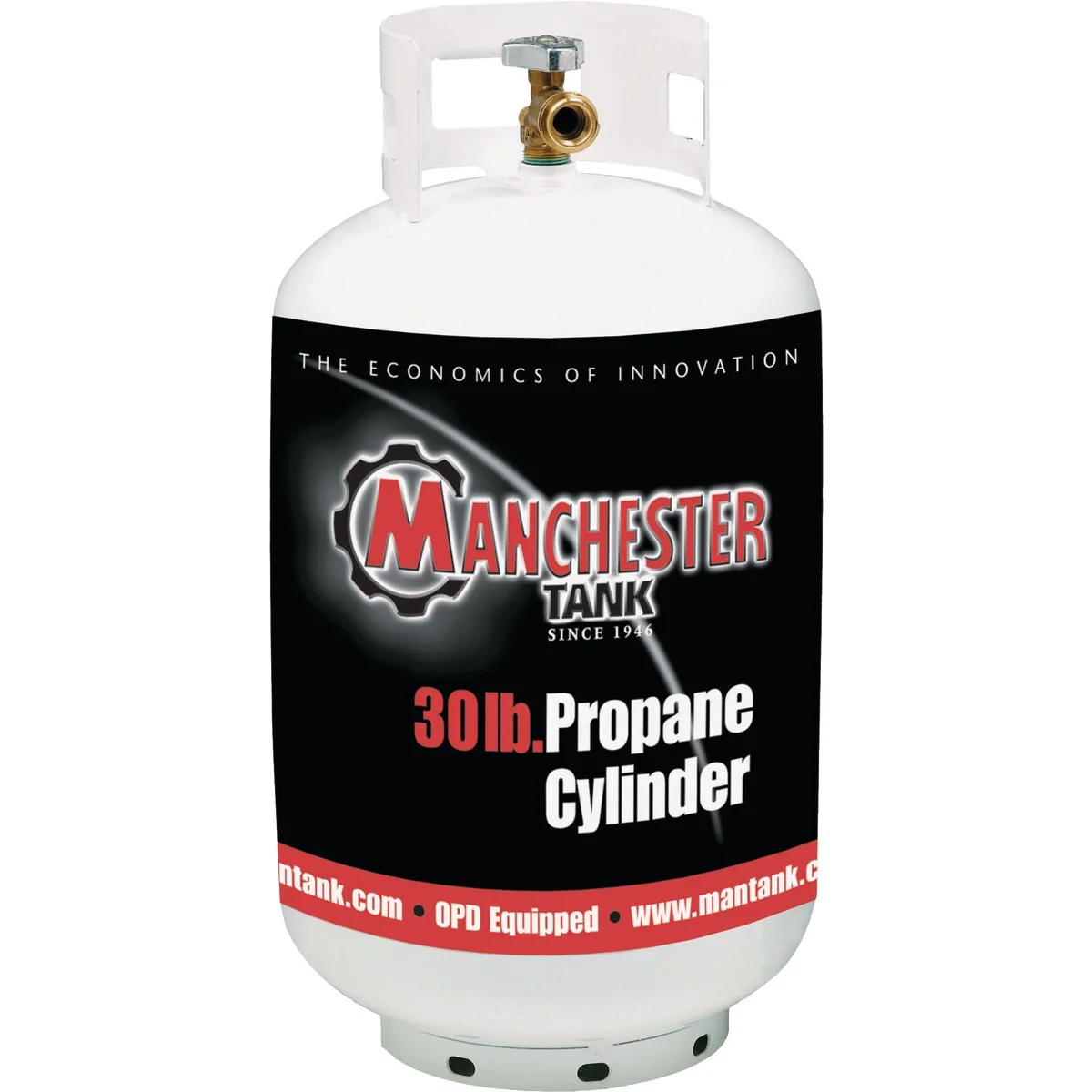 Advanced Manchester Tank and Equipment 30 Lb. Capacity Steel TC DOT Vertical LP Propane Tank Effective