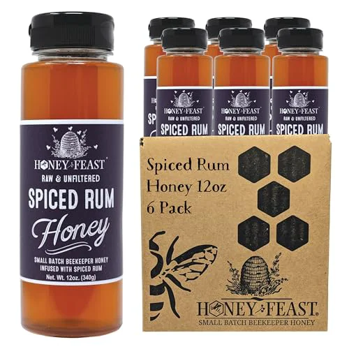 Specialty Spiced Rum Honey Jars 12oz 72 Fl Oz Lightweight