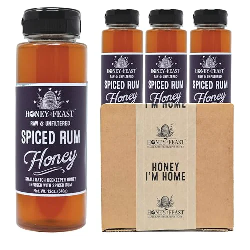 Advanced Spiced Rum Honey Jars 12oz 36 Fl Oz Refined