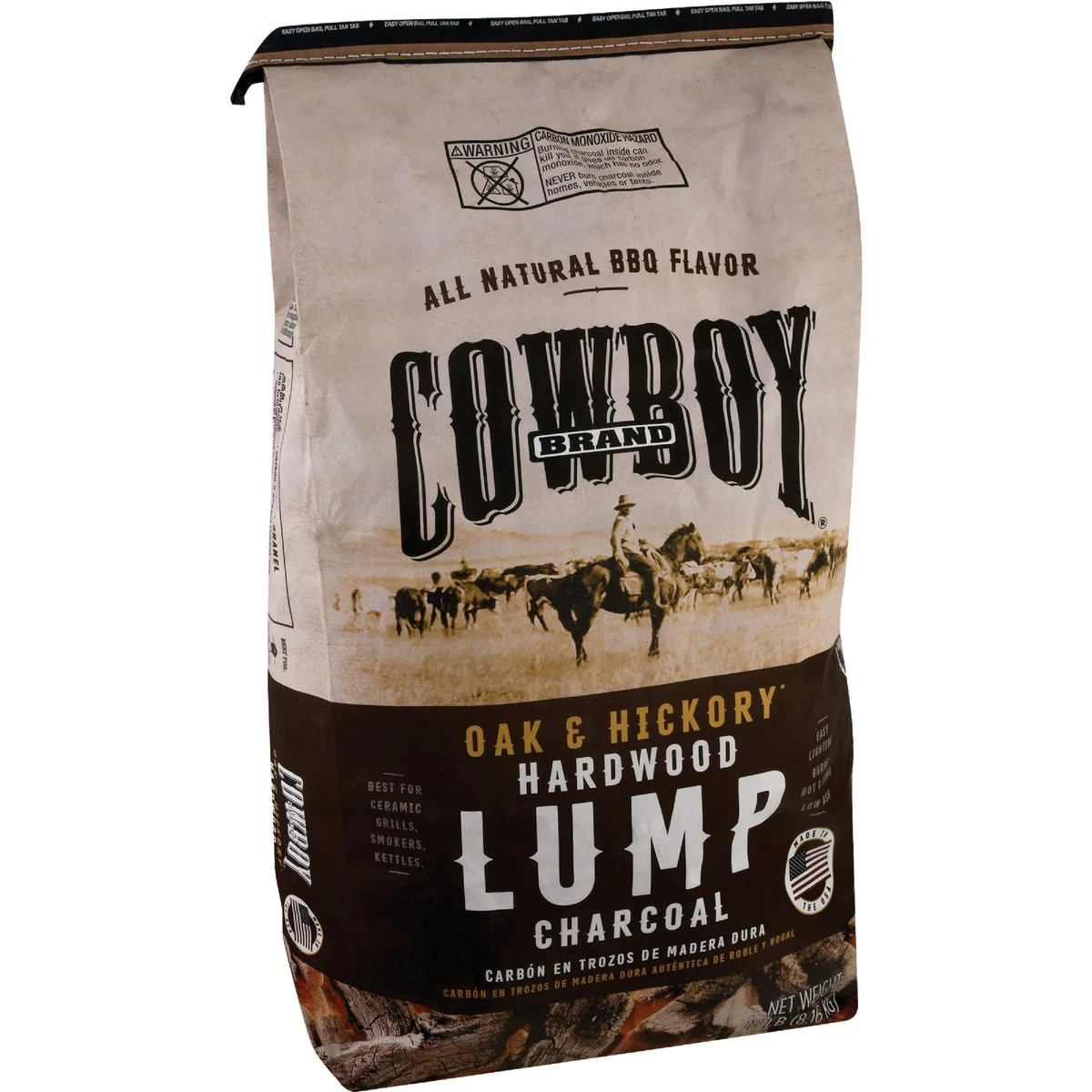 Trusted Cowboy 18 Lb. Hardwood Lump Charcoal Official