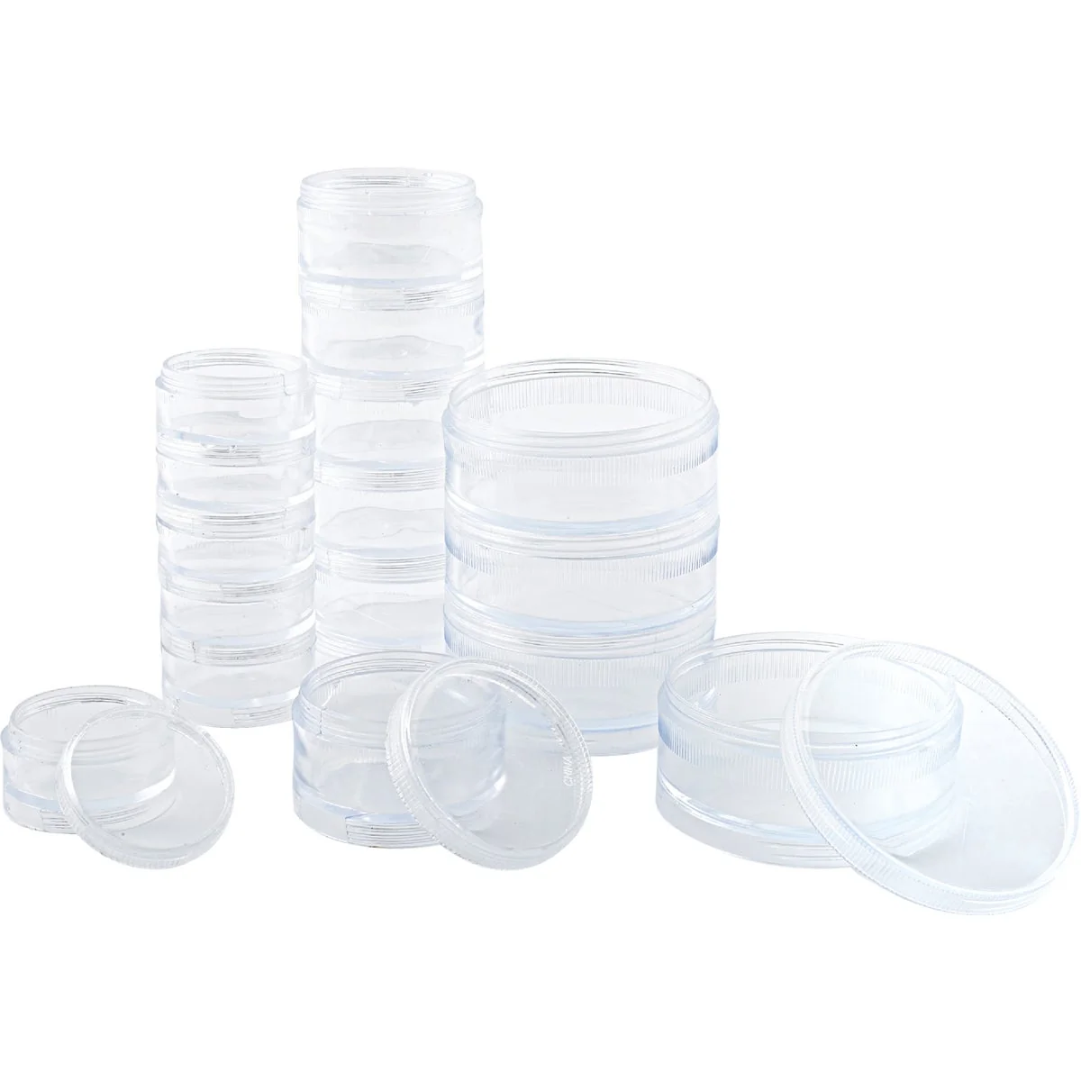 Superior SouthBend 2 In. Dia. Plastic Stack Jar Expertly Made