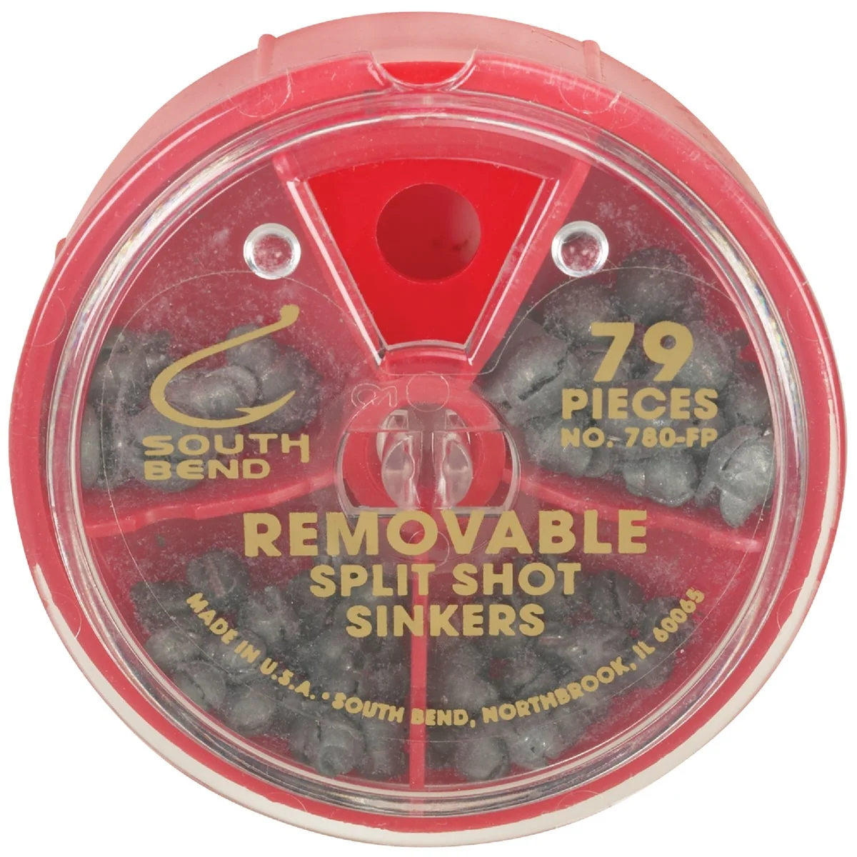 Specialty SouthBend 79-Piece Removable Split Shot Sinker Kit Assortment Soft