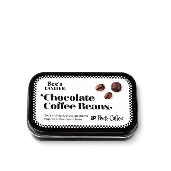Environmentally Friendly 1.8 oz Chocolate Coffee Beans Smooth