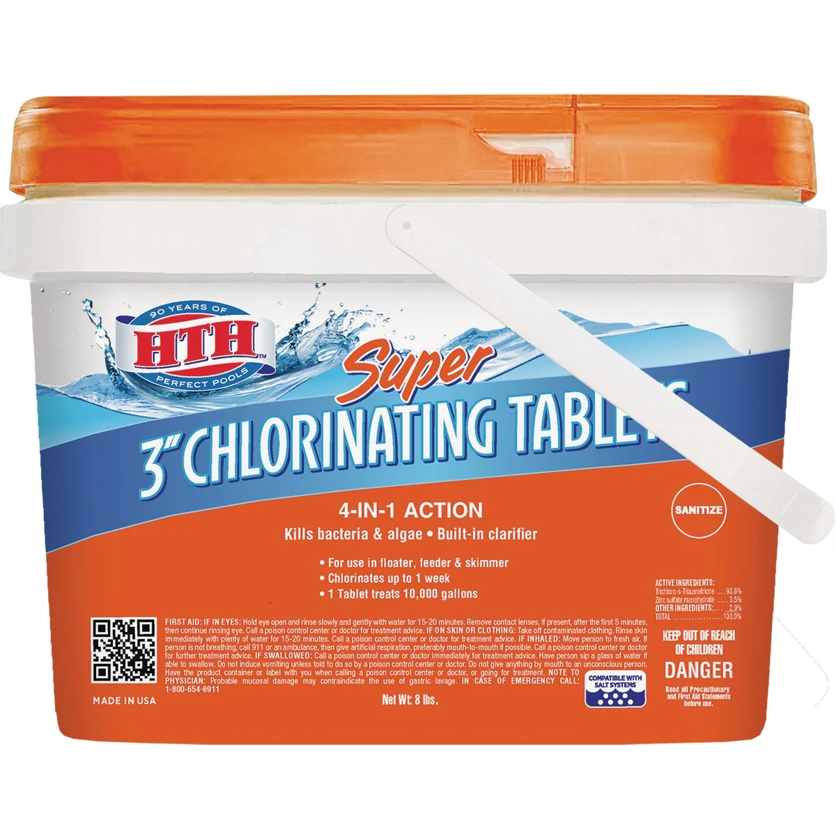 Elegant HTH 8 Lb. Super Chlorinating Tablets Healthy