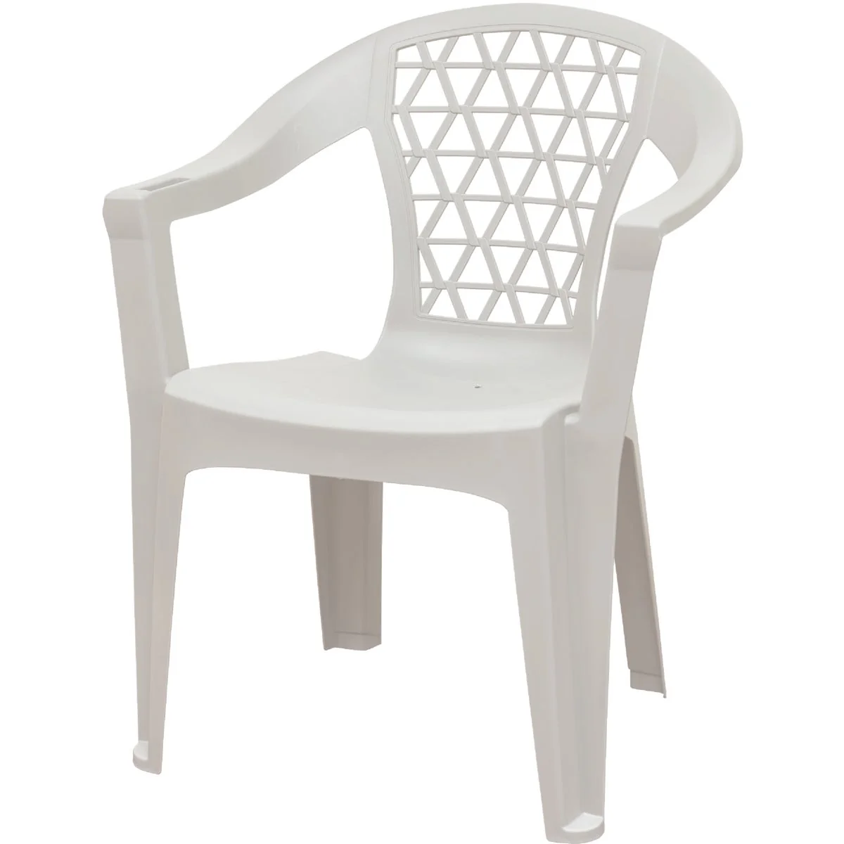 Relaxed Adams Penza White Poly Stackable Chair Reusable