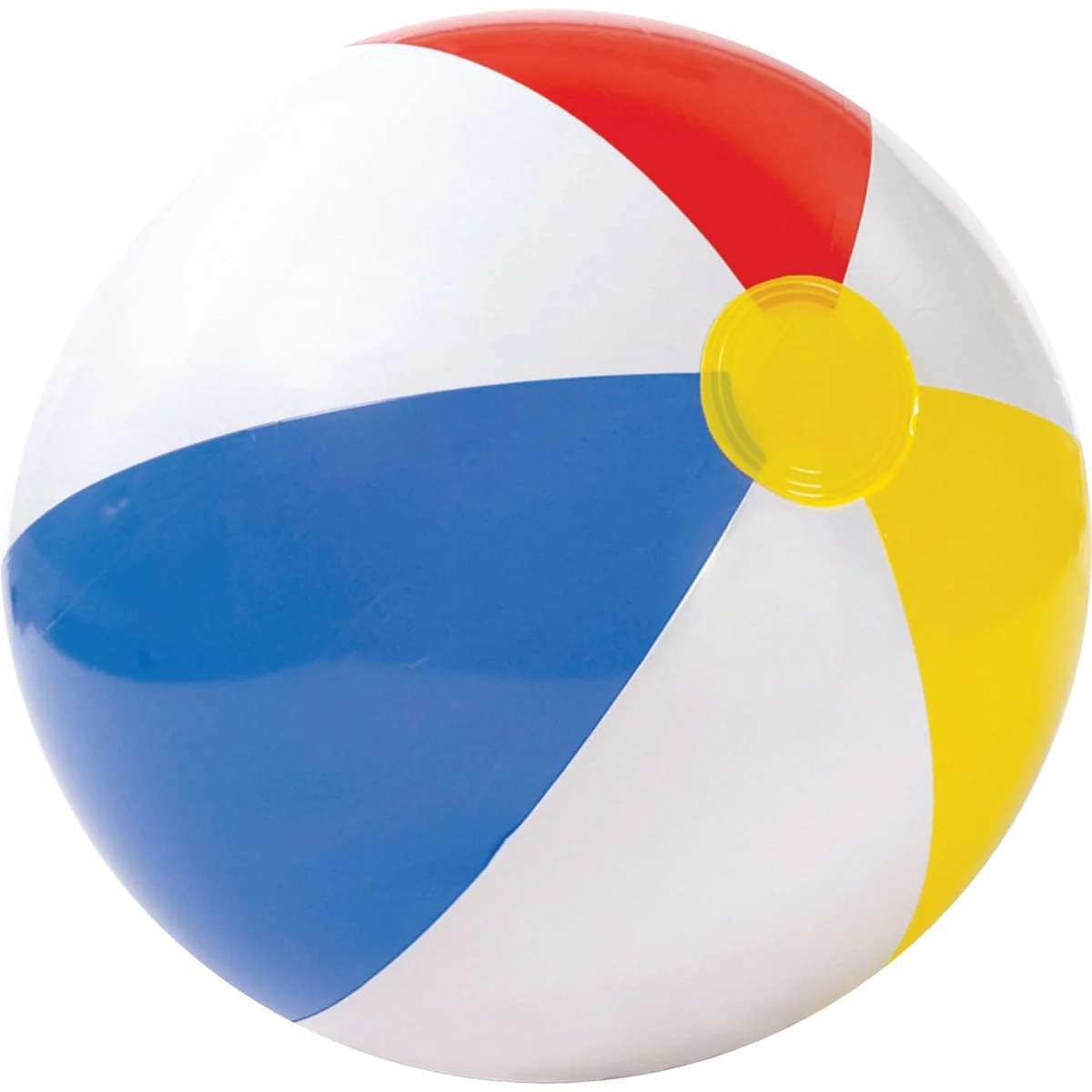 Convenient Intex 20 In. Glossy Colored Panel Beach Ball Solid