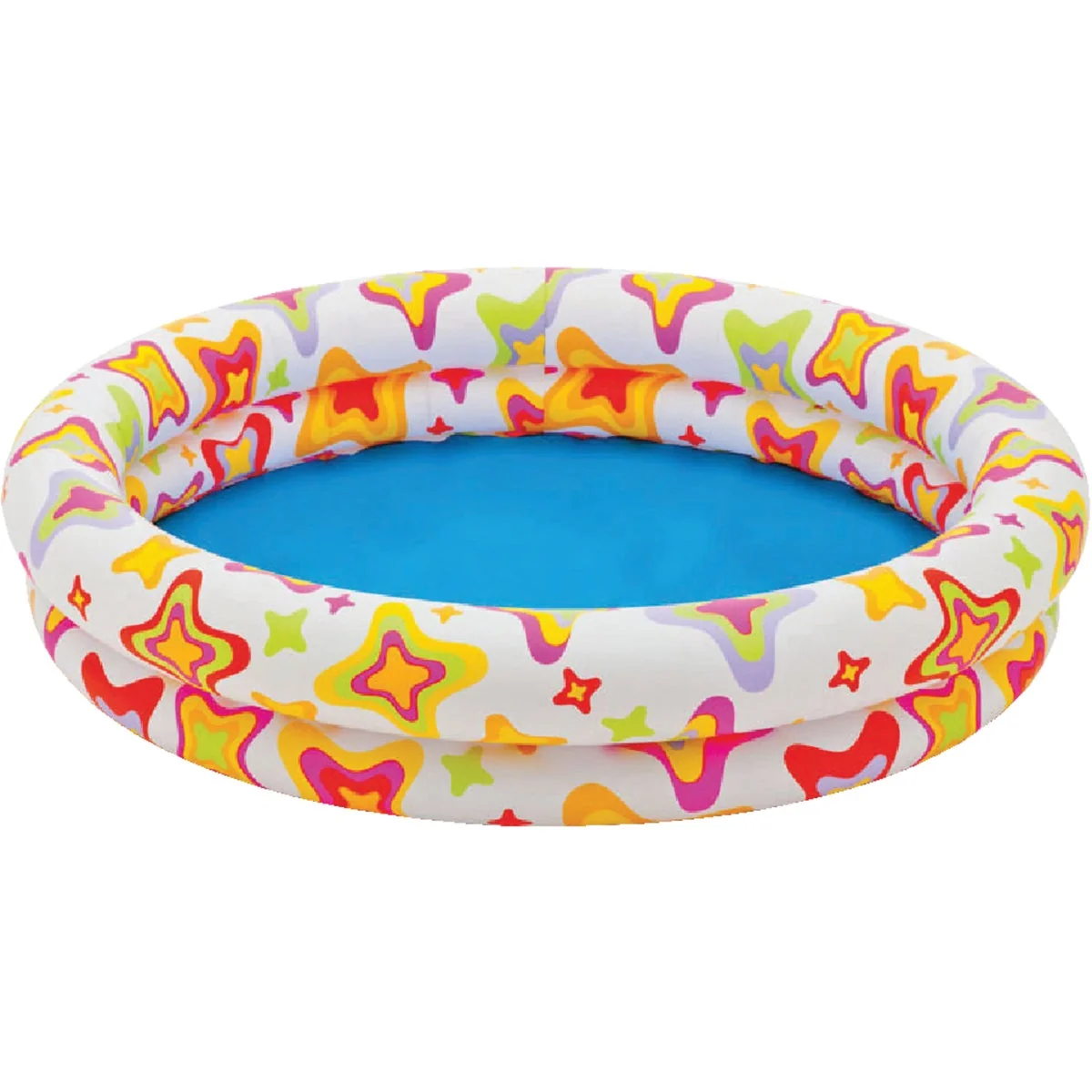 Premium Material Intex 10 In. D. x 48 In. Dia. Multi-Colored Vinyl Inflatable Circle Fun Pool Reliable