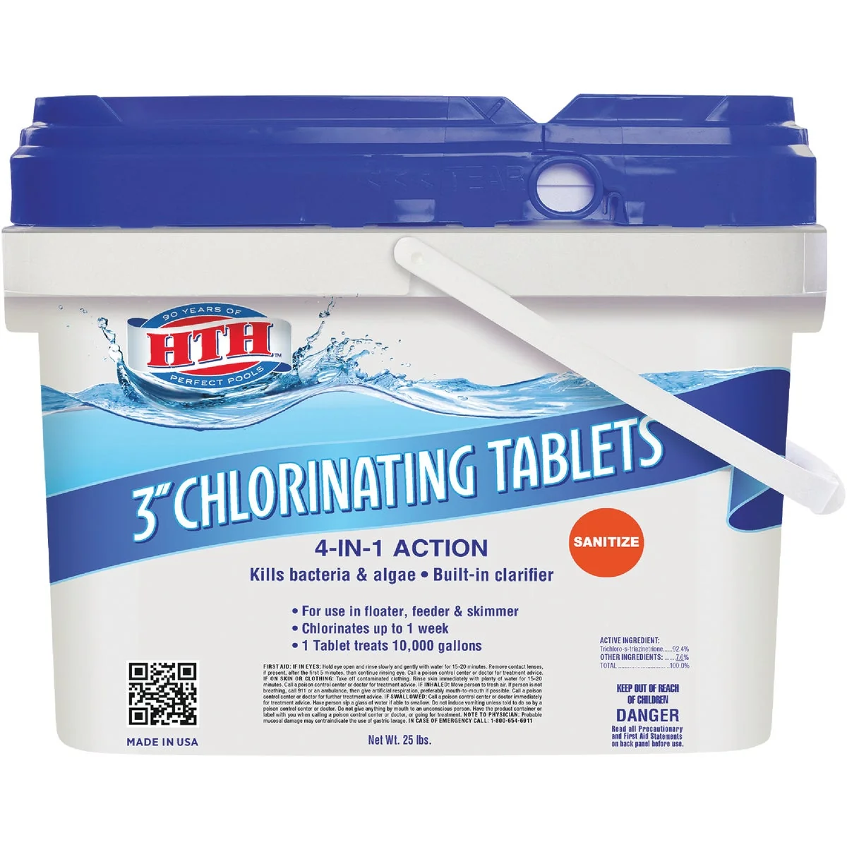 Healthy HTH 3 In. 25 Lb. Dual Action Chlorine Tablet Outstanding