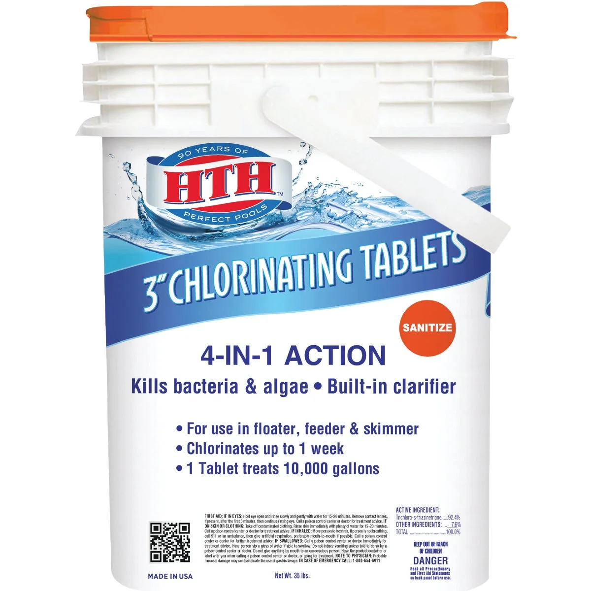 Fast HTH 3 In. 35 Lb. Chlorine Tablet Recyclable