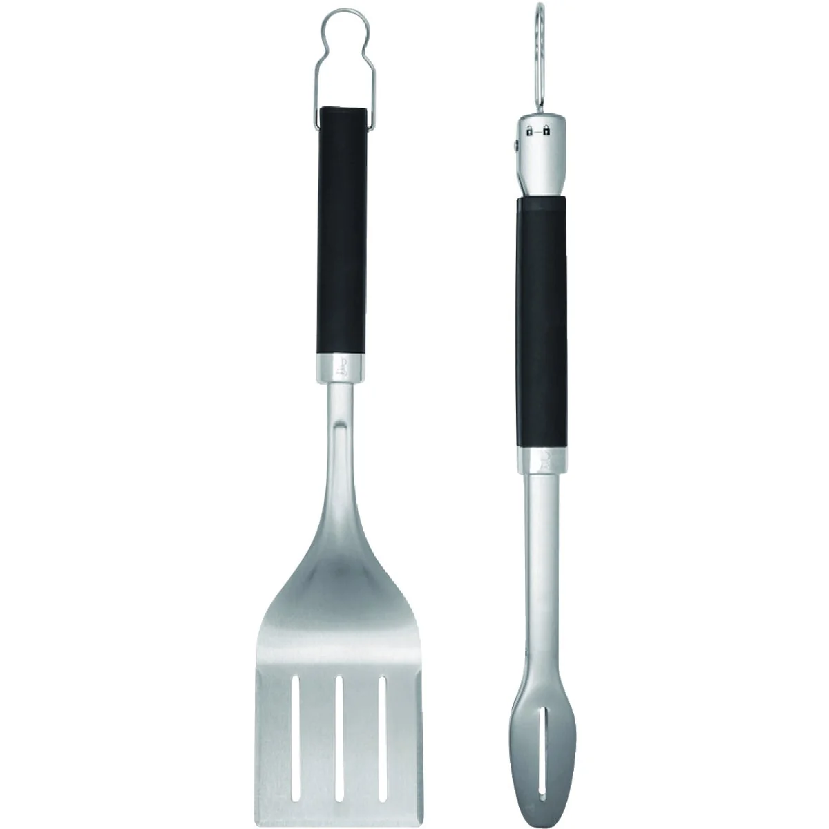 Traditional Weber 2-Piece Grill Tongs Spatula Set Soft