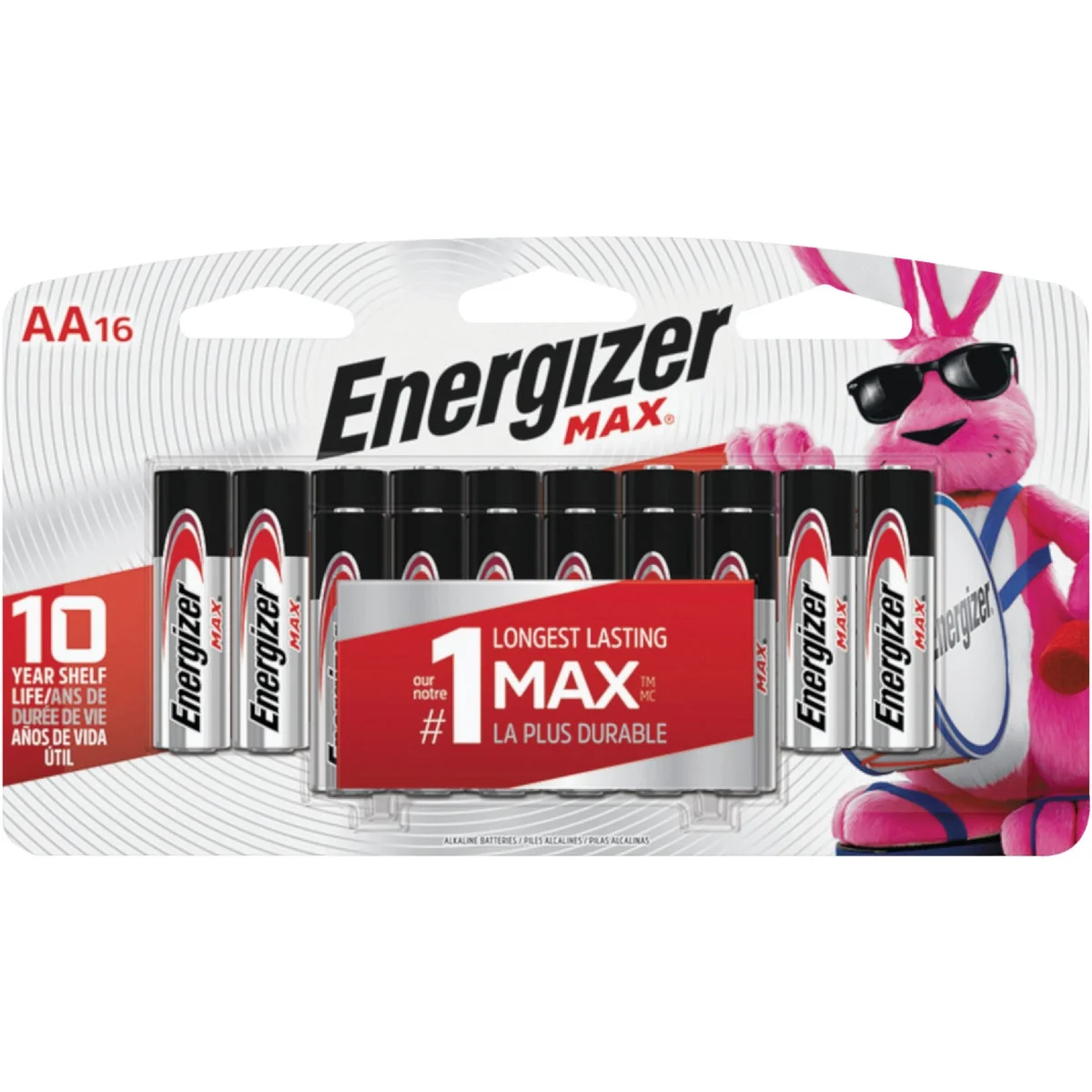 Exceptional Energizer Max AA Alkaline Battery 16-Pack Contemporary
