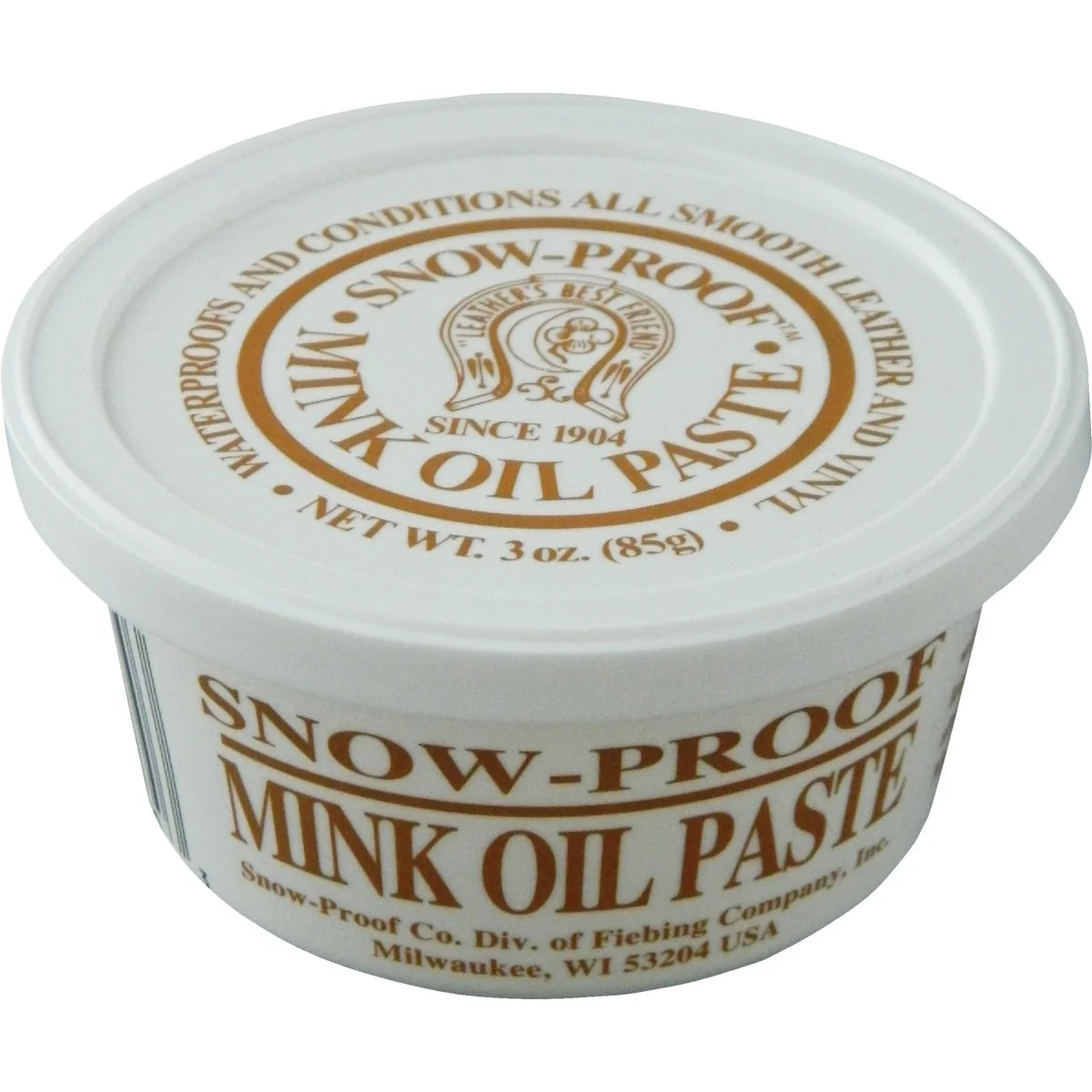 Environmentally Friendly Fiebing’s 3 Oz. Snowproof Mink Oil Paste High-Performance