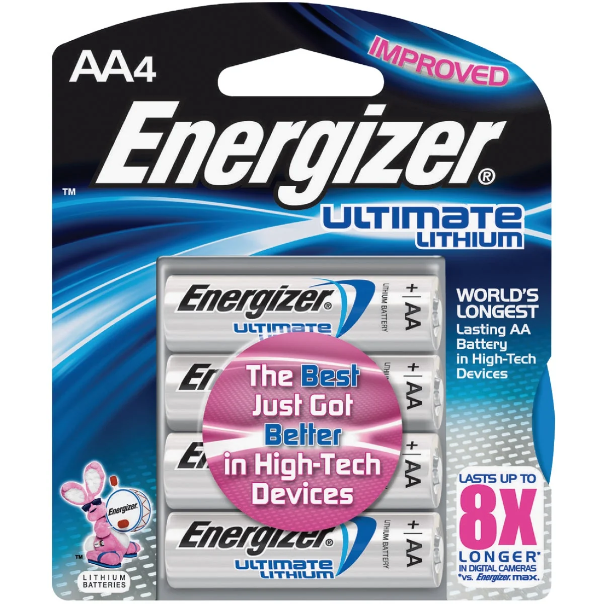 Efficient Energizer AA Lithium Battery 4-Pack Top-Quality