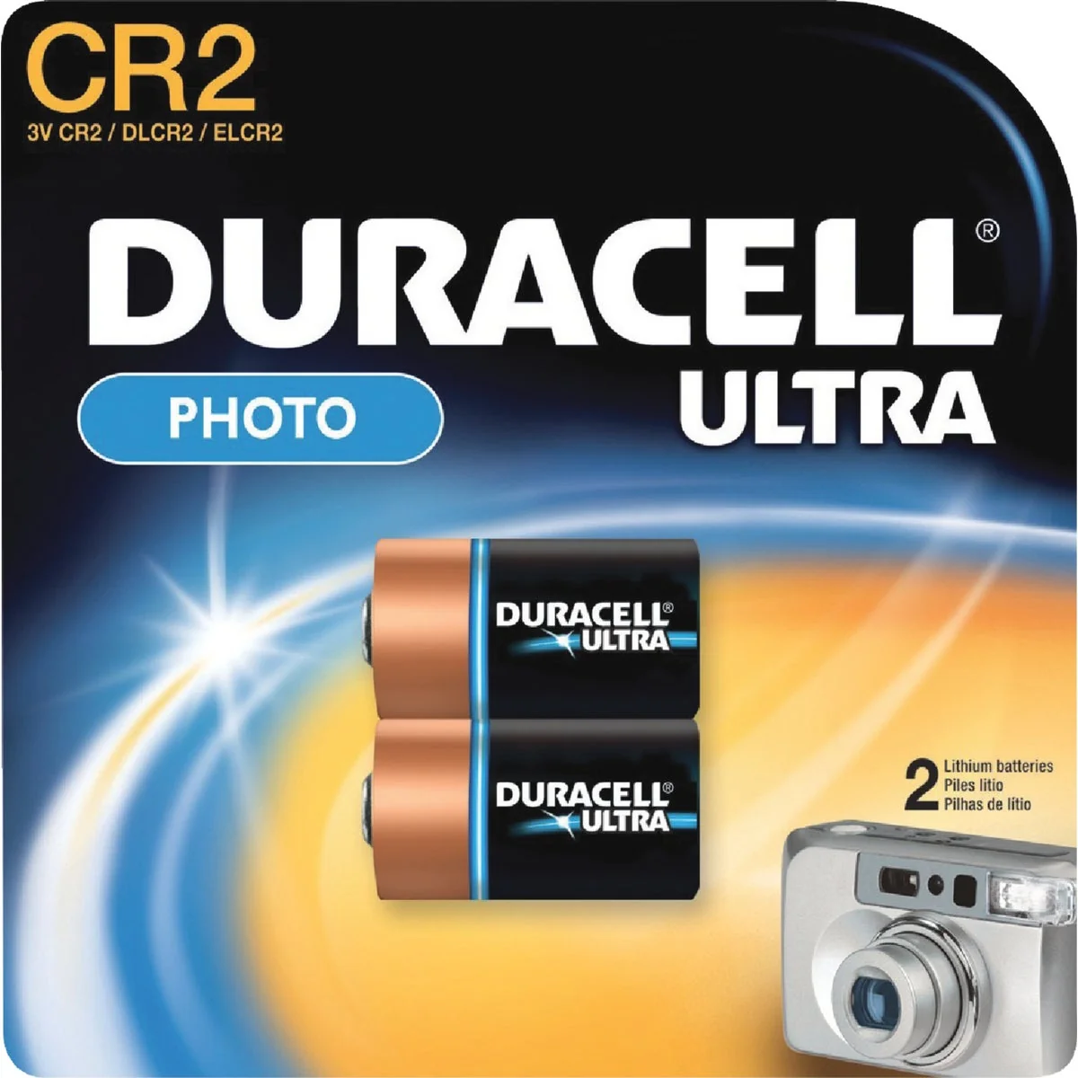 Carefully Designed Duracell CR2 Ultra Lithium Battery 2-Pack Flexible