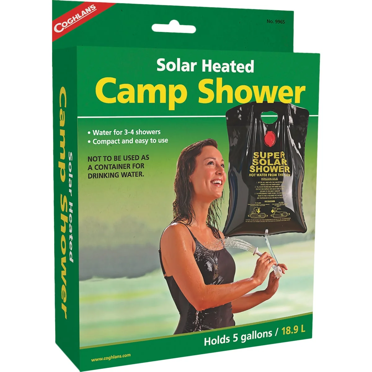 Easy-to-Use Coghlans 5 Gal. Solar Heated Camp Shower Comfortable