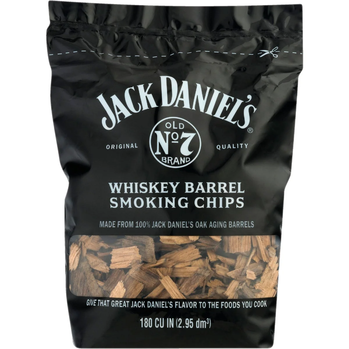 Prestigious Jack Daniels 180 Cu. In. Whiskey Barrel Wood Smoking Chips Minimalist