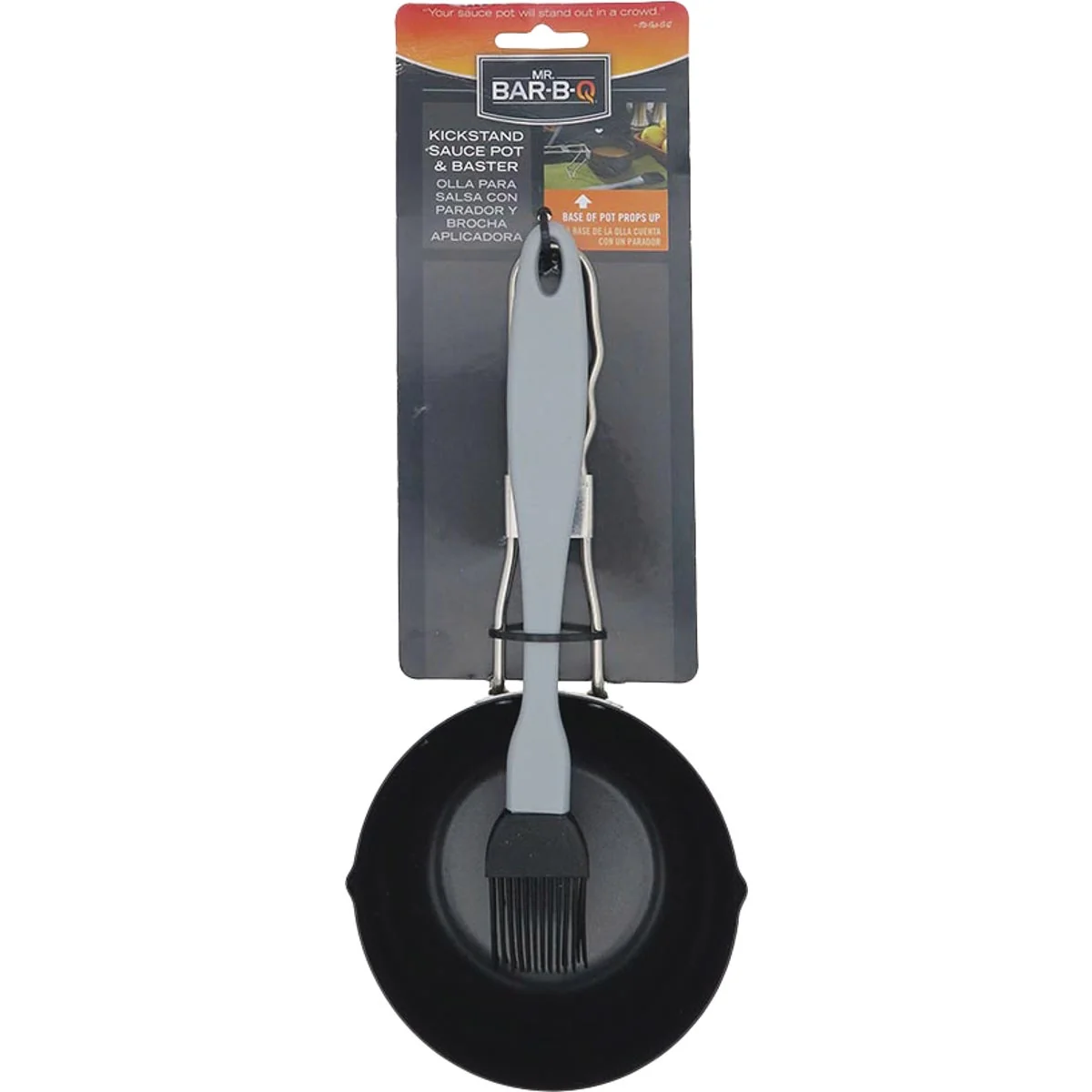 Luxury Mr. Bar-B-Q Steel Baster Kickstand Pot World-Class