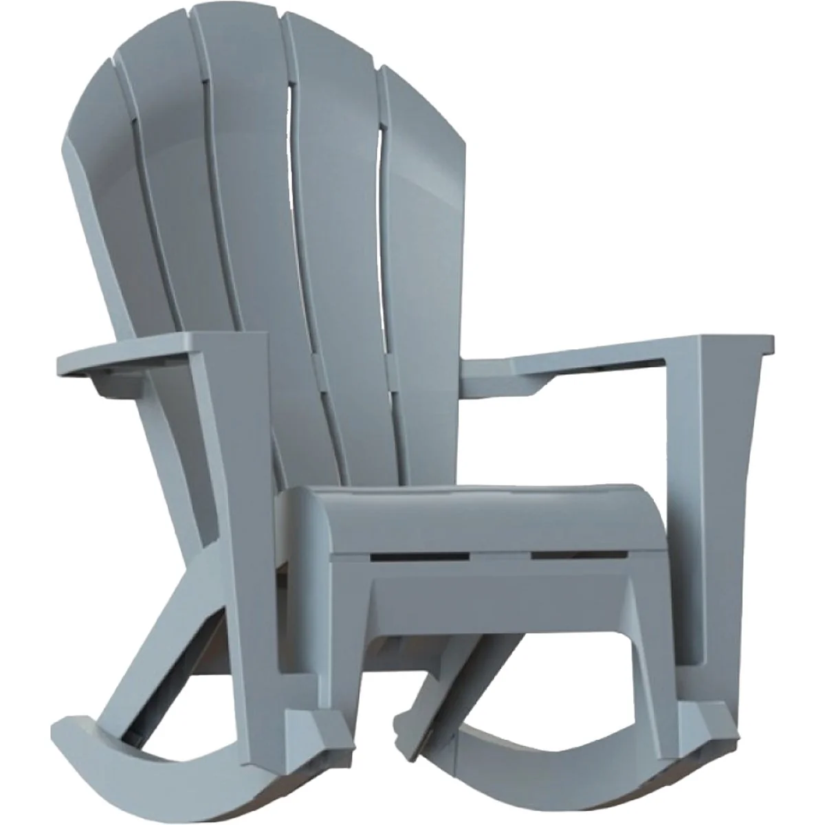 Healthy Adams Big Easy Westport Gray Resin Adirondack Rocking Chair Consistent