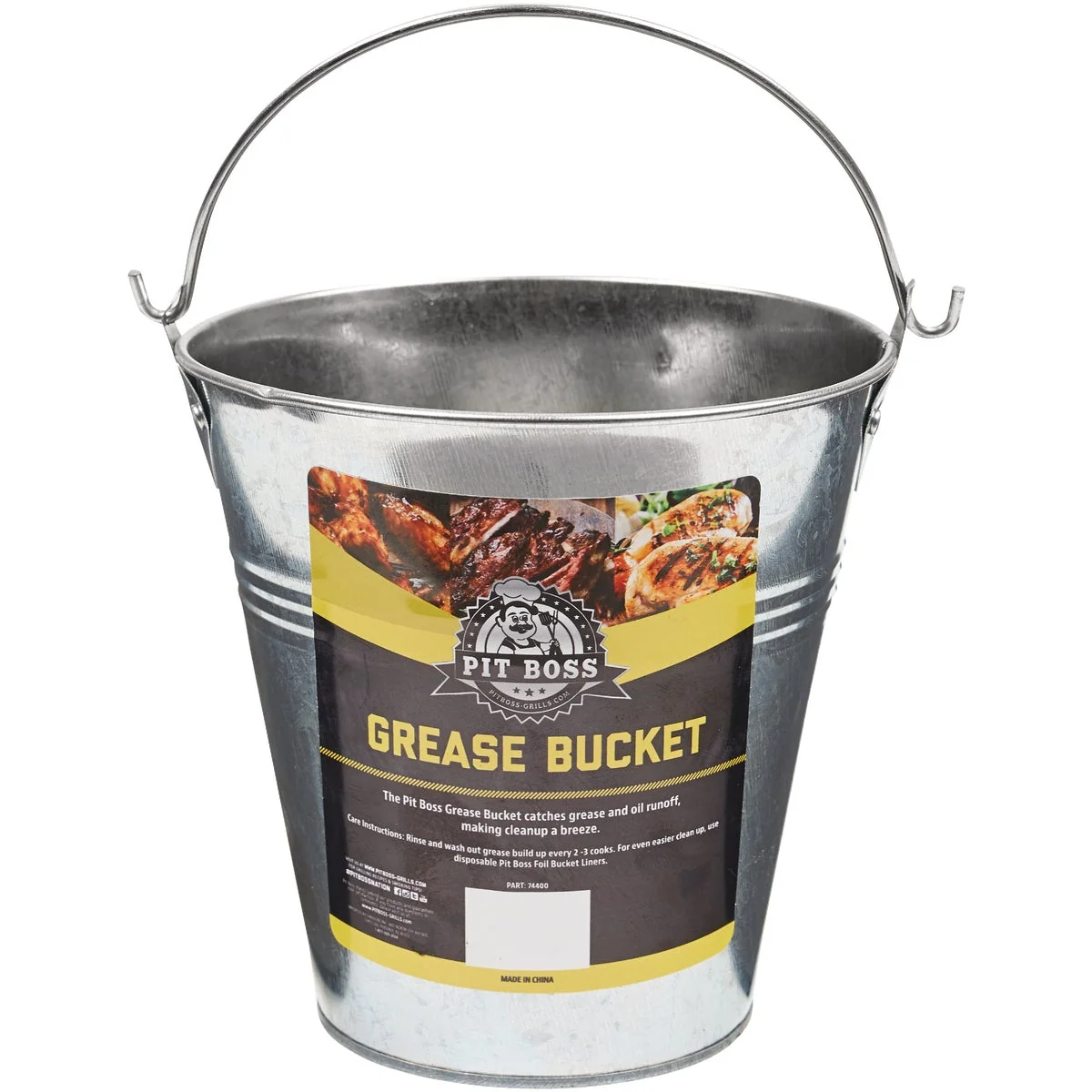 Pure Pit Boss 6 In. Steel Grease Bucket High-End