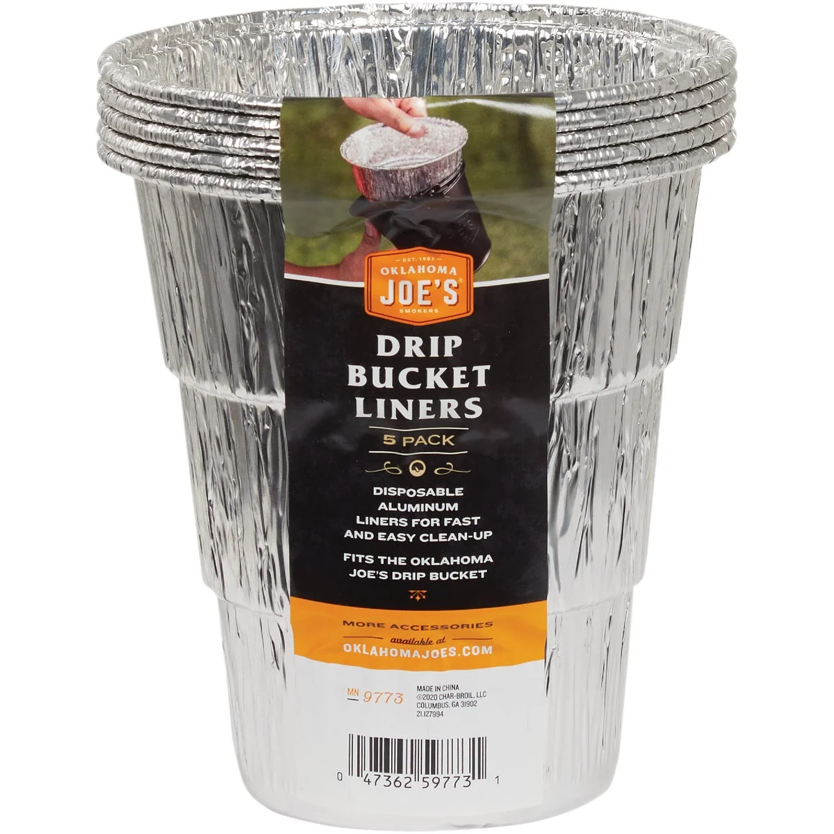 Organic Oklahoma Joe’s 6 In. Aluminum Drip Bucket Liners 5-Pack Trendy