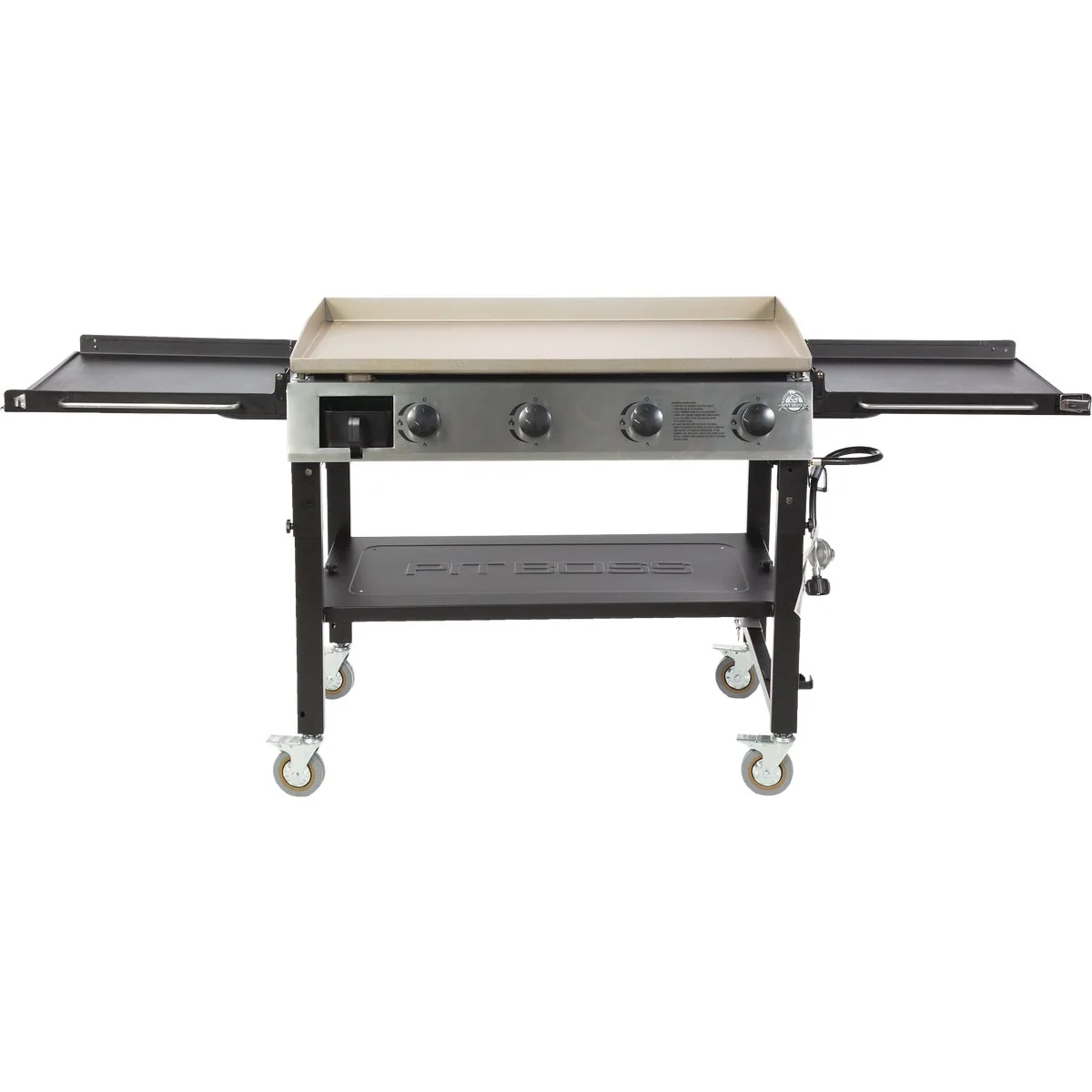 Soft Pit Boss 4-Burner Black 62 000 BTU 749 Sq. In. Outdoor LP Gas Griddle Easy-to-Use
