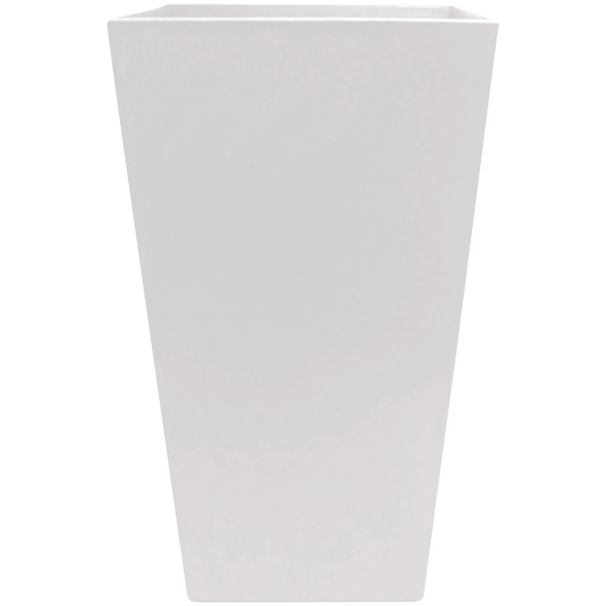Traditional Bloem Finley 20 In. Tall Square Plastic Casper White Planter Contemporary