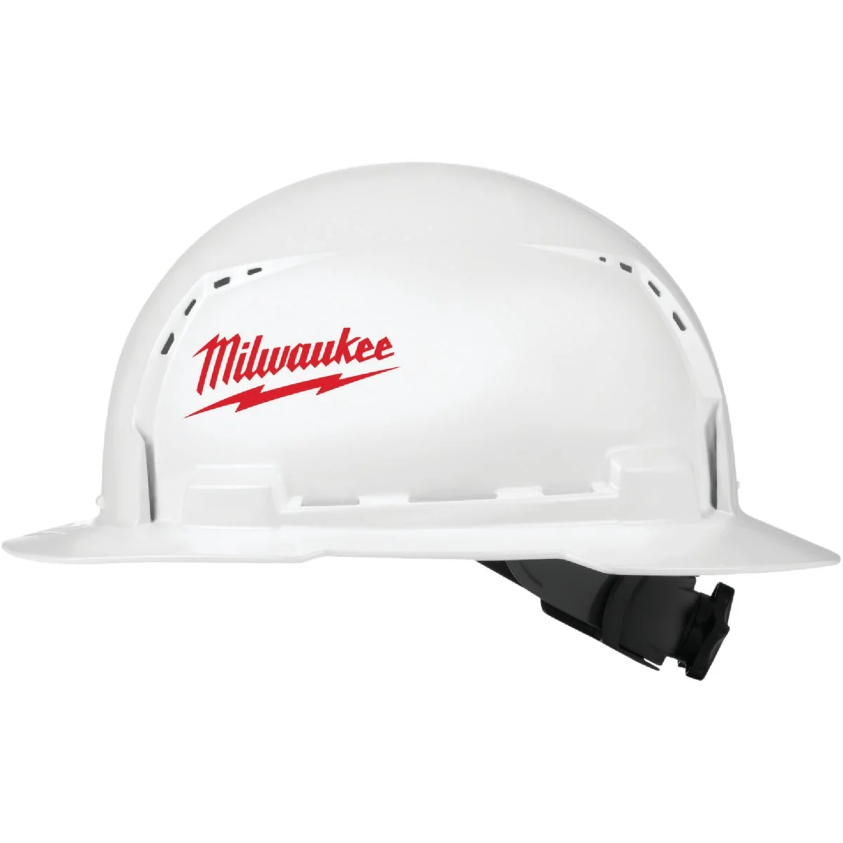 Specialty Milwaukee White Full Brim Vented Ratcheting Type 1 Class C Hard Hat Easy-to-Use