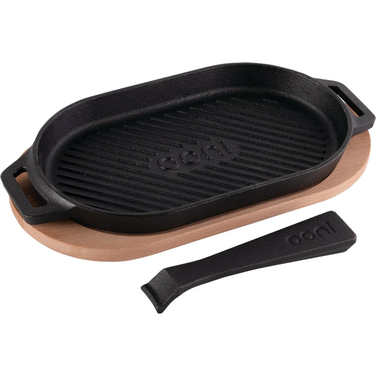 Genuine Ooni Cast Iron Grizzler Pan Easy-to-Use