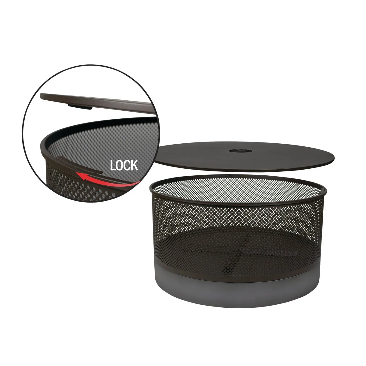 Superior Bond Lomita 30 In. Round Steel Wood Fire Pit Fast