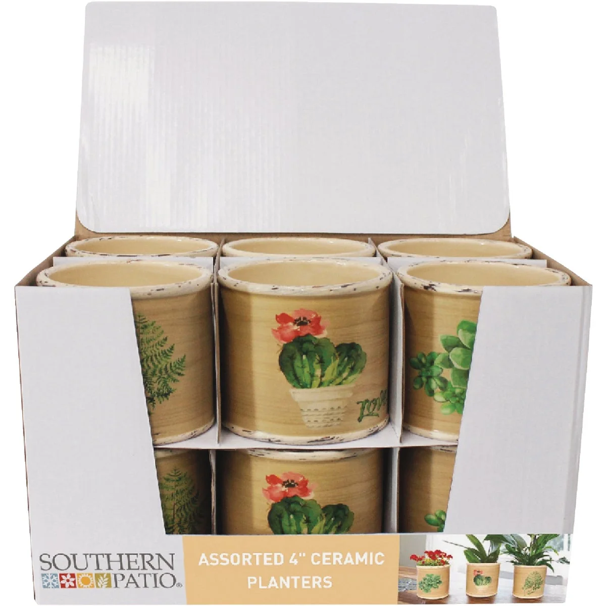 Clean Southern Patio Small Succulent Ceramic Planter Tray Pack 12-Pack Innovative
