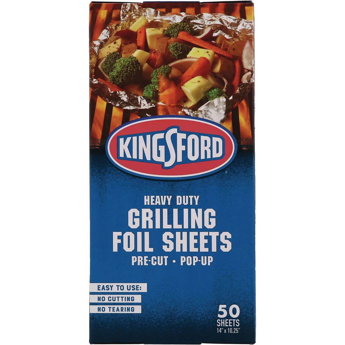 Premium Material Kingsford 14 In. x 10.25 In Heavy-Duty Pop-Up Grilling Foil Sheet 50-Count Carefully Designed