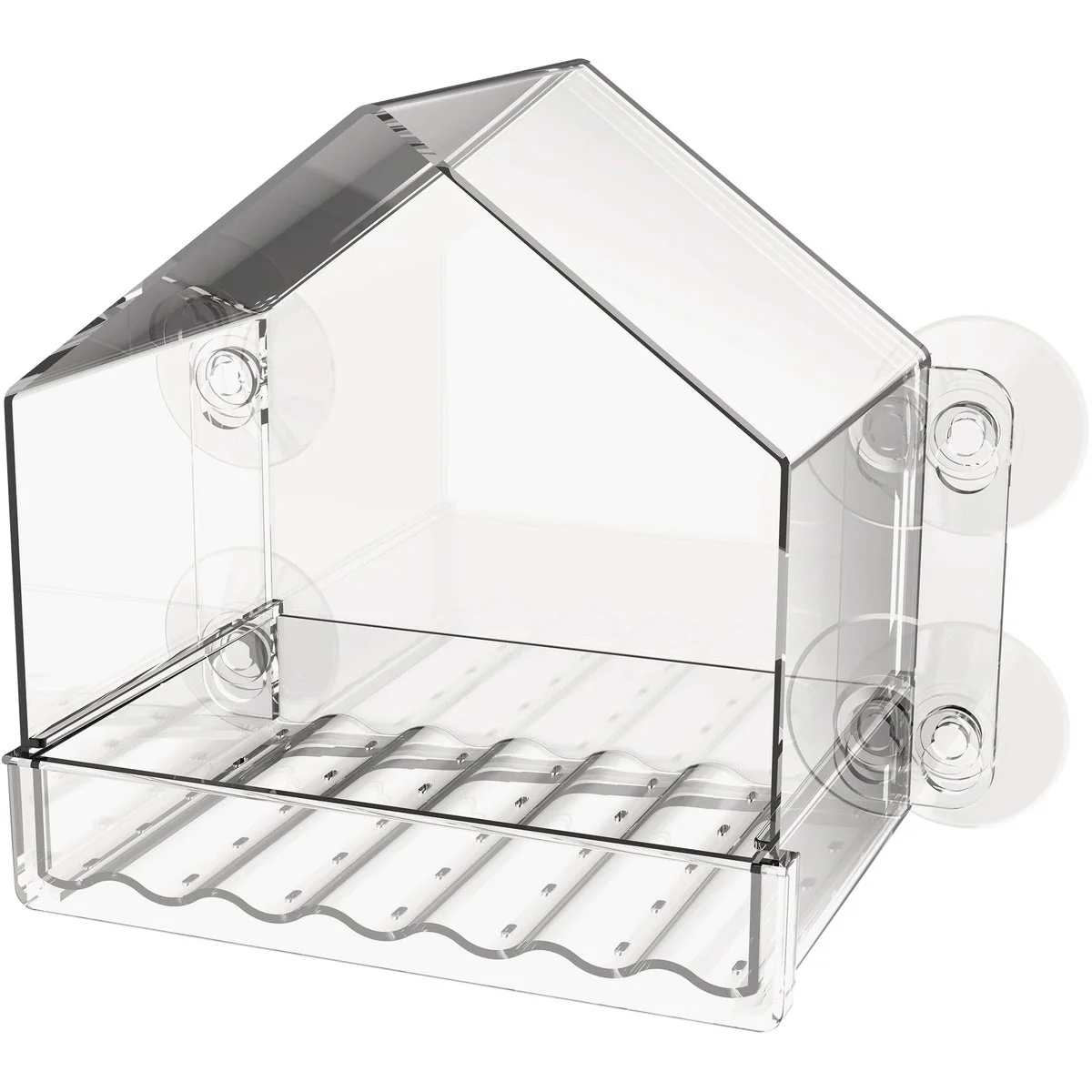 Convenient Nature’s Way Crack-Resistant Clear View Window Bird Feeder Safe