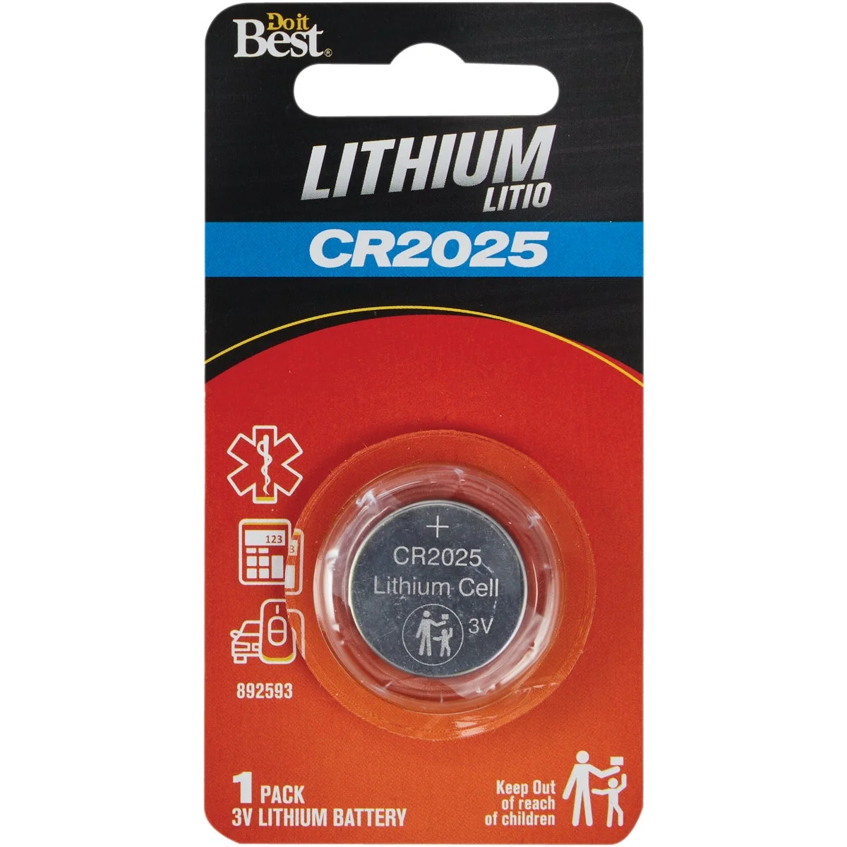 Innovative Do it CR2025 Lithium Coin Cell Battery Easy-to-Use