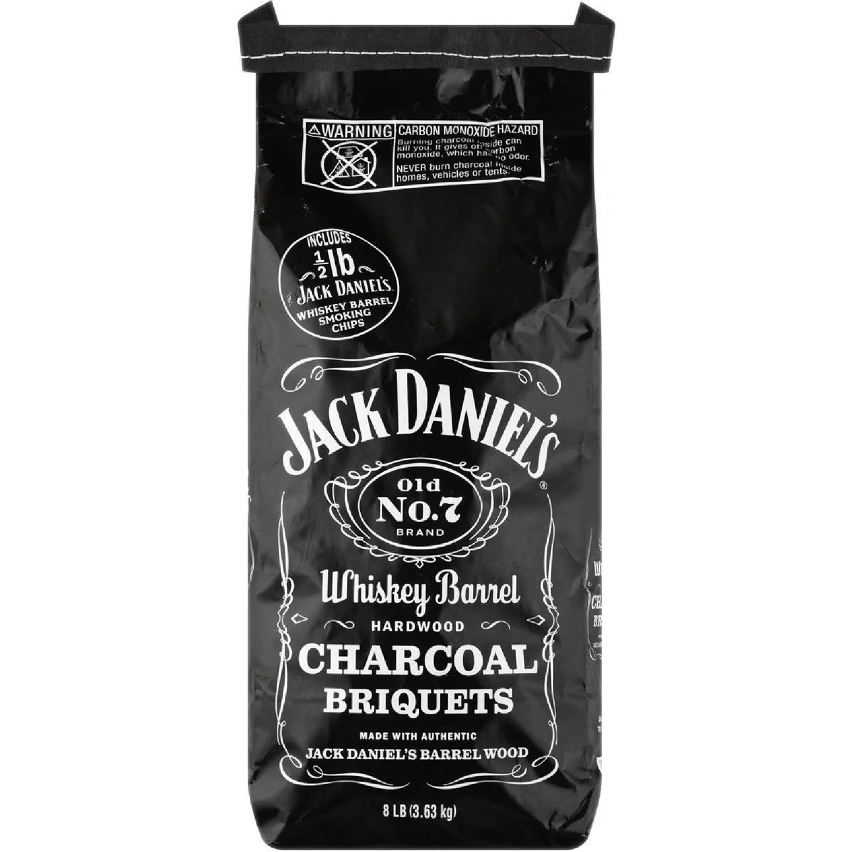 Reusable Jack Daniel’s 8 Lb. Whiskey Barrel Charcoal Briquets Original