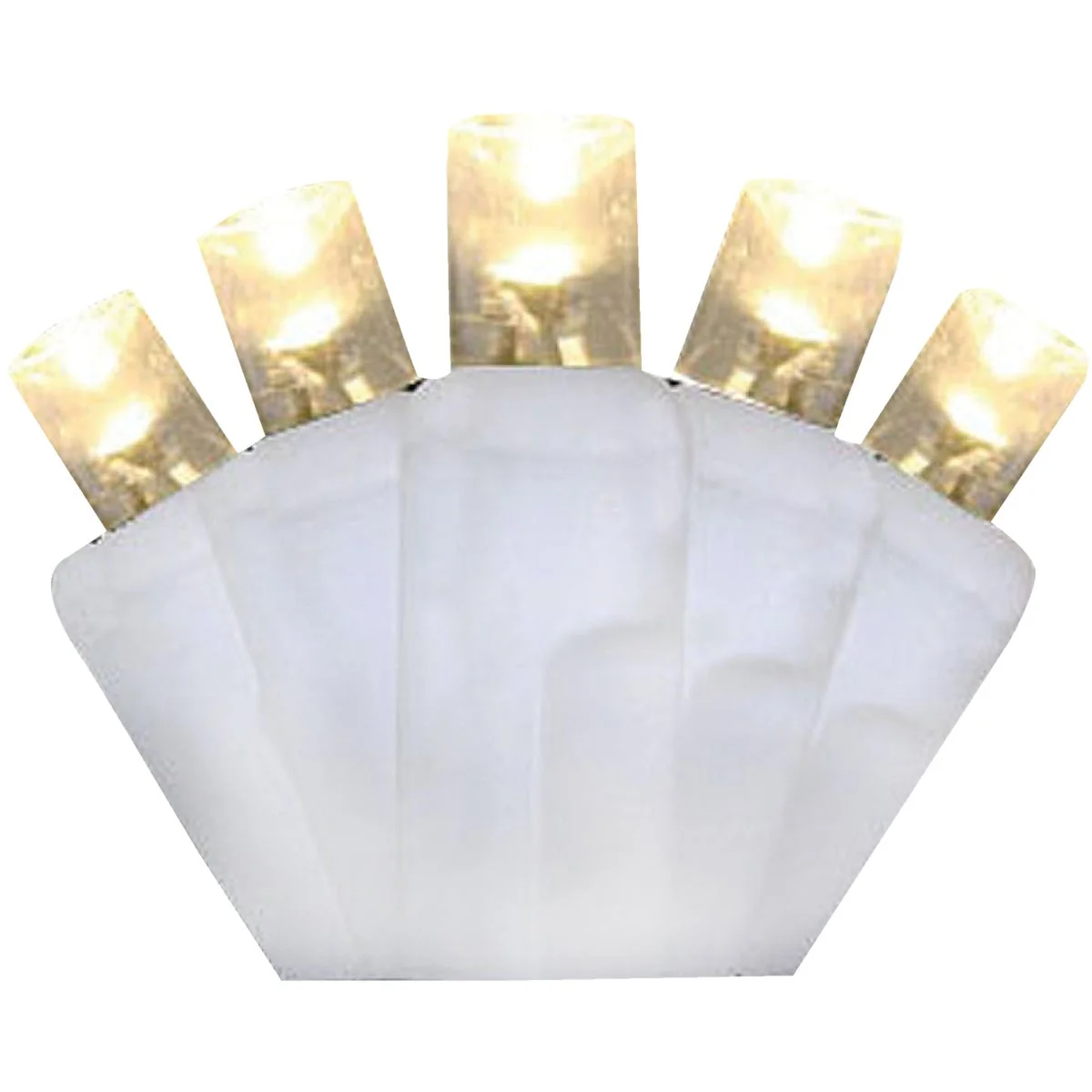 Relaxed J Hofert Warm White 200-Bulb M5 LED Light Set with White Wire Elite