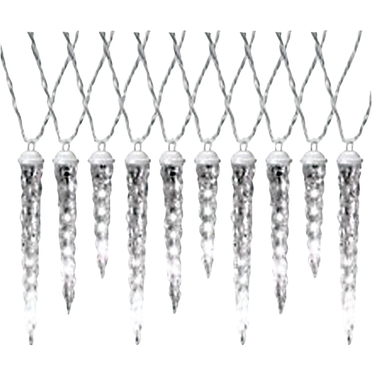 Professional J Hofert Warm White 70-Bulb 7 In. 9 In. 11 In. LED Drip Icicle Light Set with White Wire Advanced