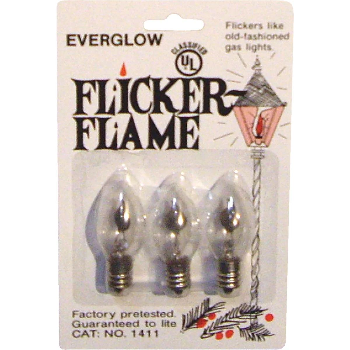 Premium Material J Hofert C7 Clear Flicker 120V Light Bulb 3-Pack Fast