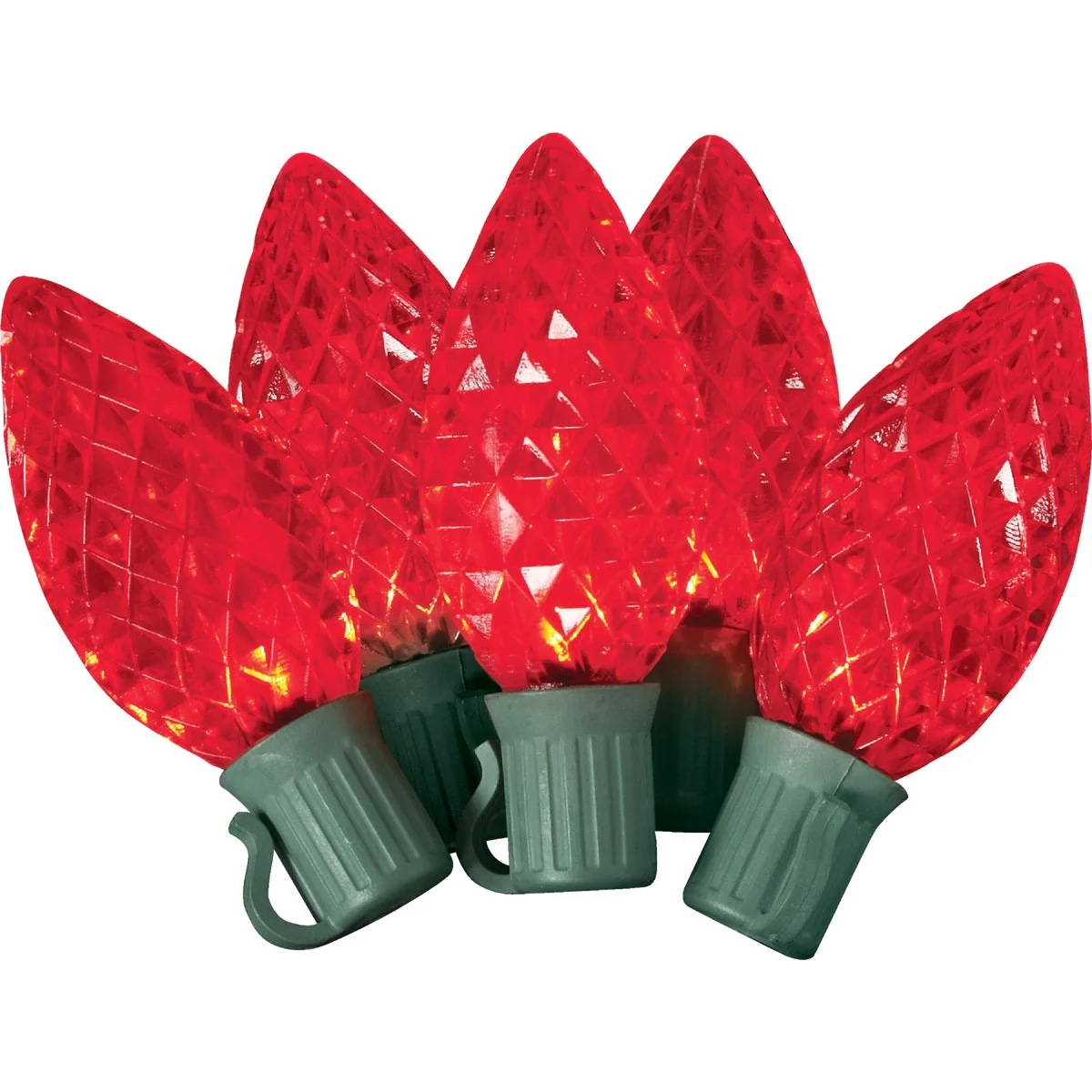 Environmentally Friendly J Hofert Red 25-Bulb C9 LED Light Set Solid