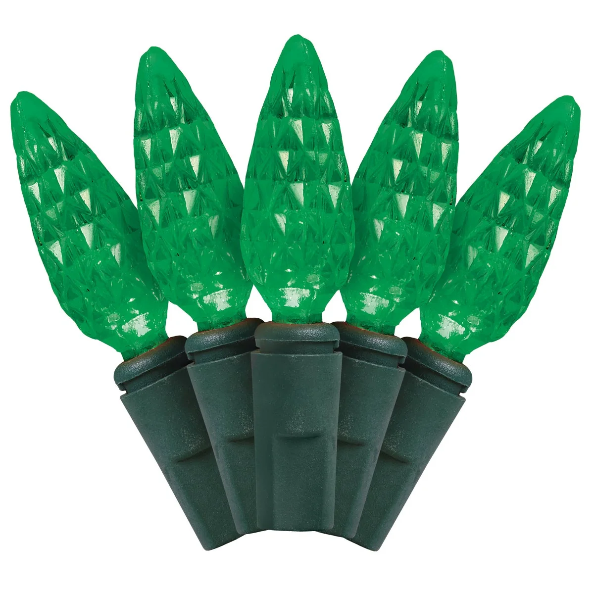 Organic J Hofert Green 70-Bulb C6 LED Light Set High-Grade