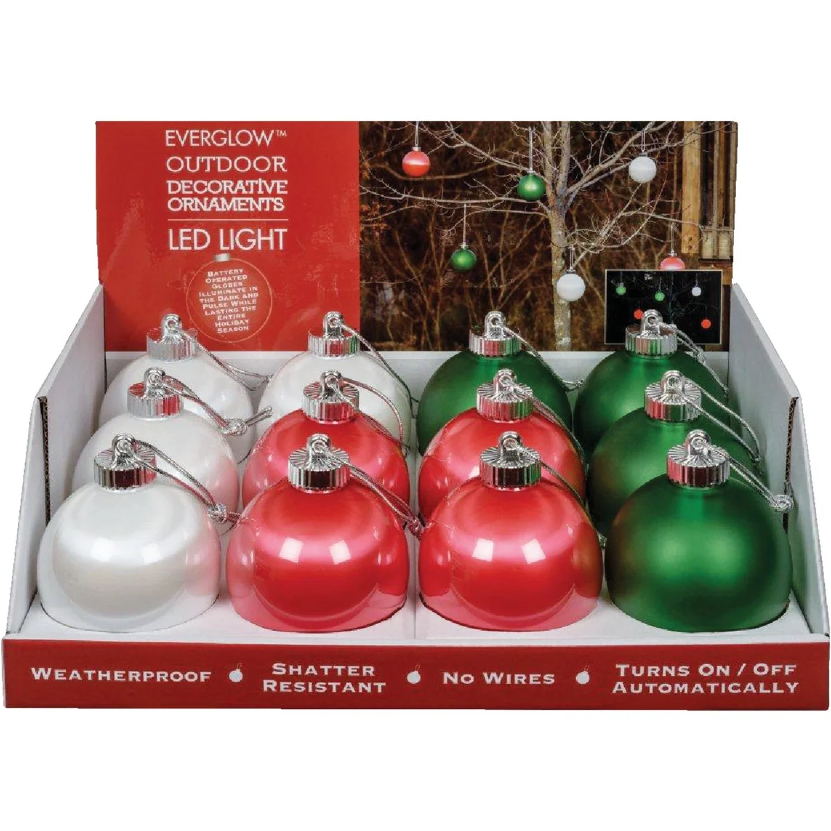 Smooth Xodus 5 In. Shatter Resistant LED Outdoor Christmas Ornament Proven