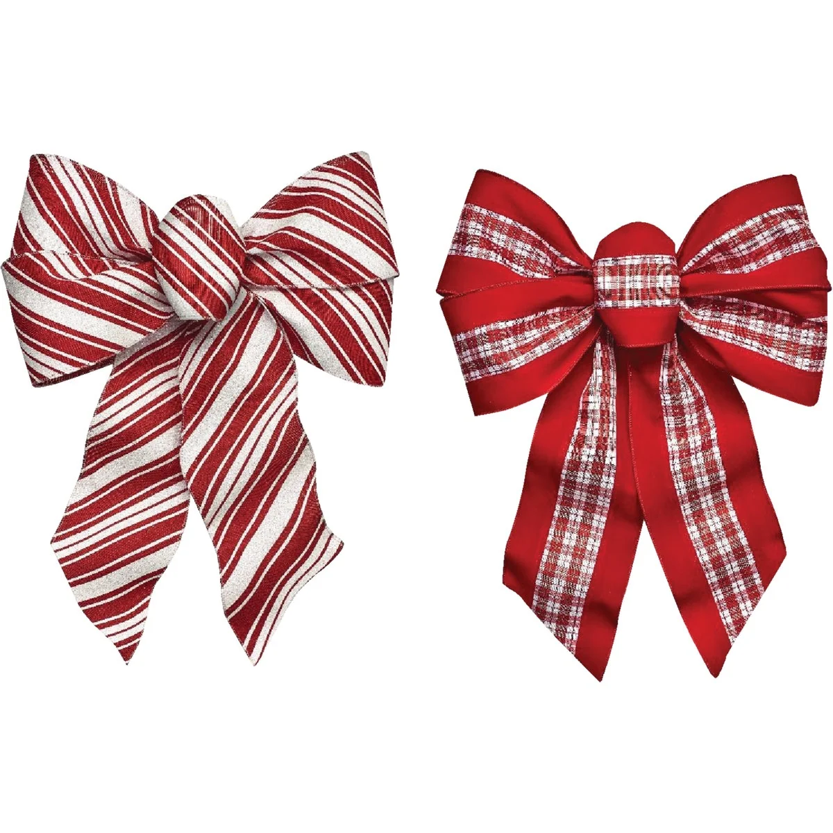 Fashionable Holiday Trims 5-Loop 12 In. W. x 18 In. L. Christmas Bow Professional