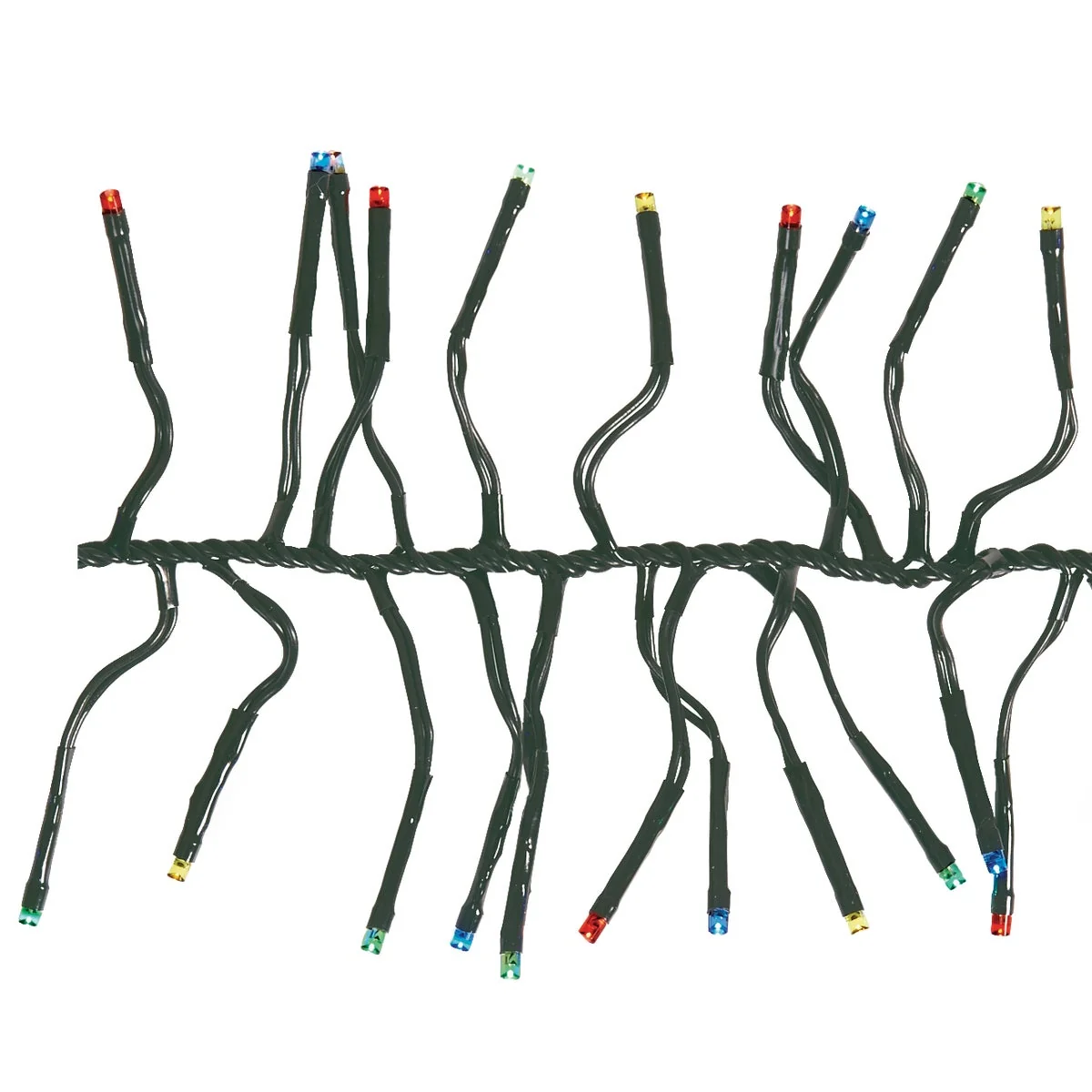 Safe Lumineo Multi 768-Bulb LED Cluster Light Set with Dark Green Wire Effective