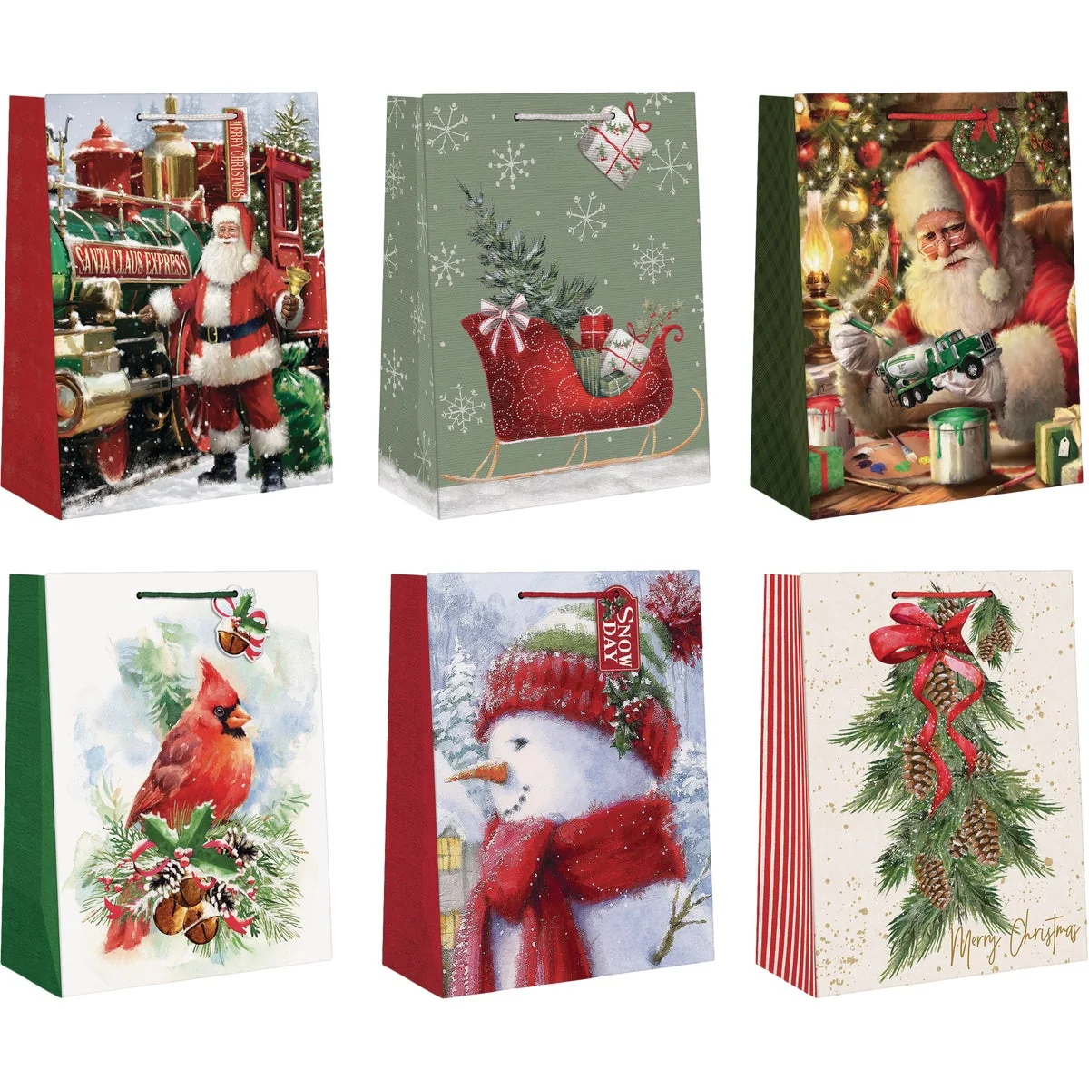 Organic Paper Images Large Traditional Paper Gift Bag Lightweight