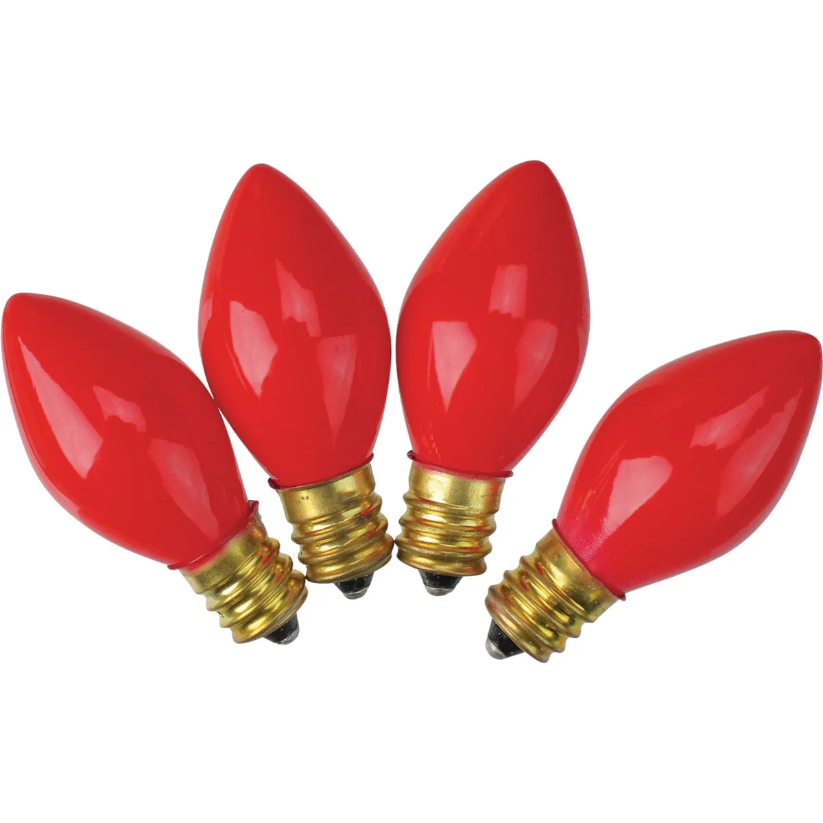 Smart J Hofert C7 Red Ceramic 125V Light Bulb 4-Pack Authentic