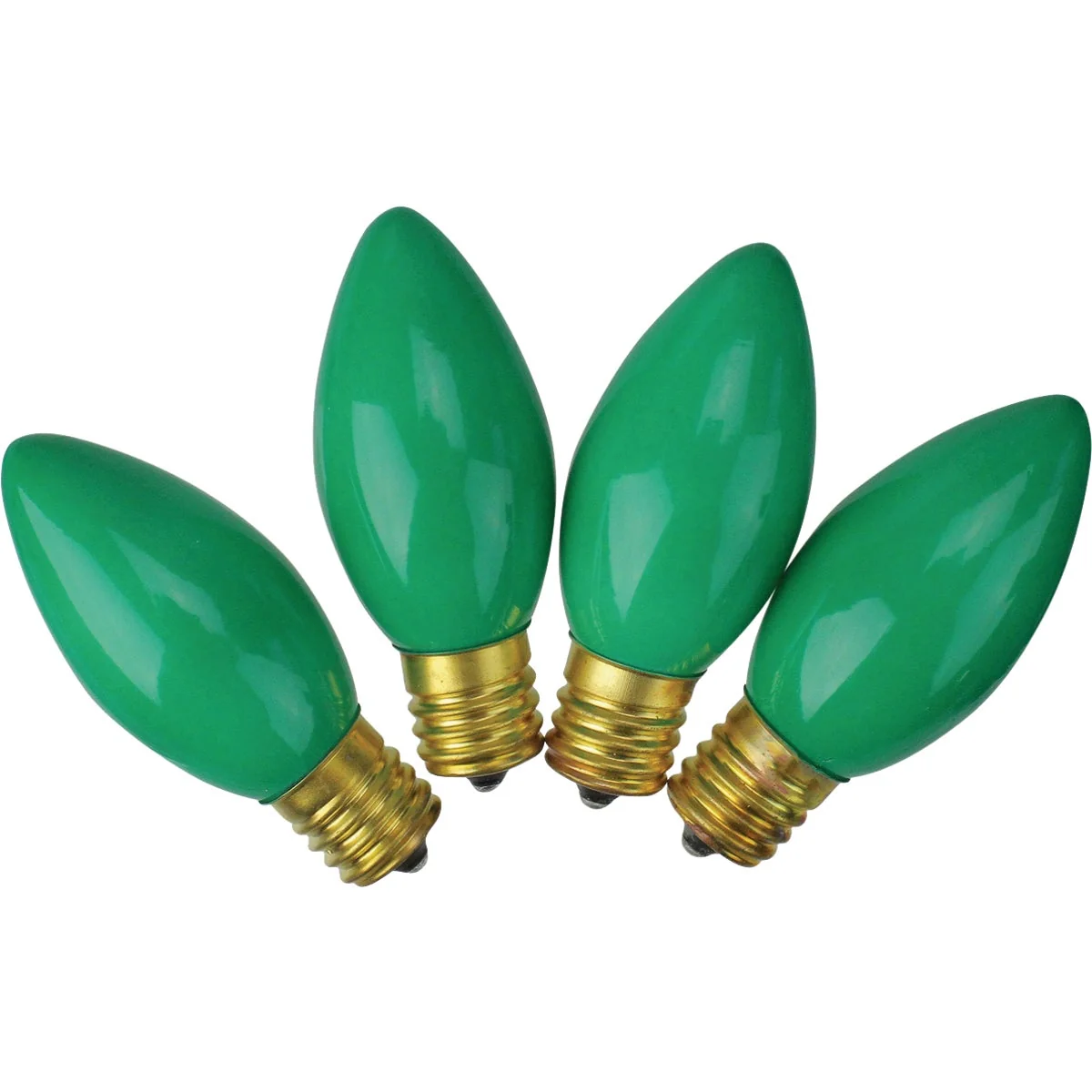Elegant J Hofert C9 Green Ceramic 125V Light Bulb 4-Pack Durable